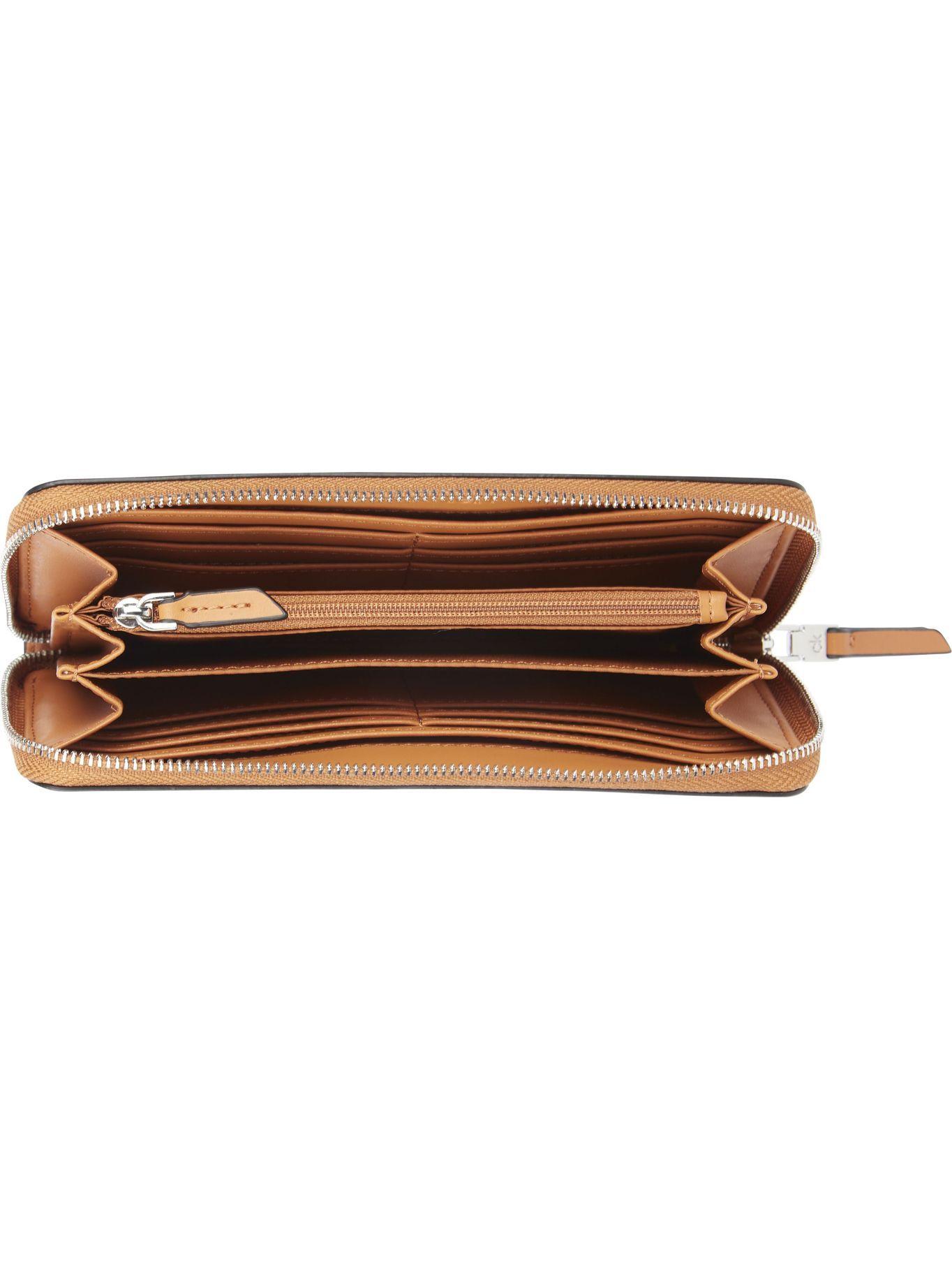 Billetera Ck Signature Beige Calvin Klein-1