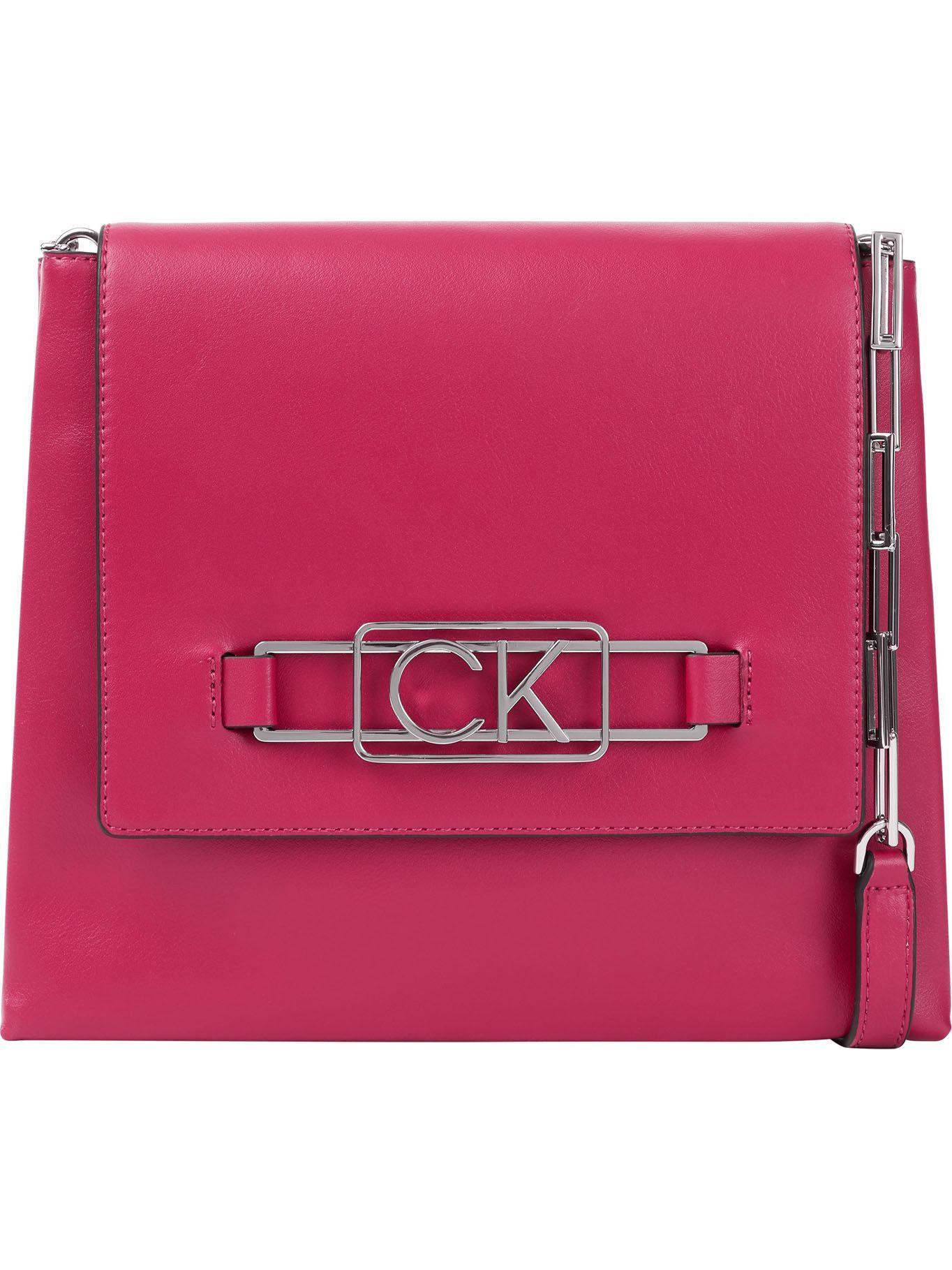 Cartera Ck Metal Fucsia Calvin Klein Mujer-0
