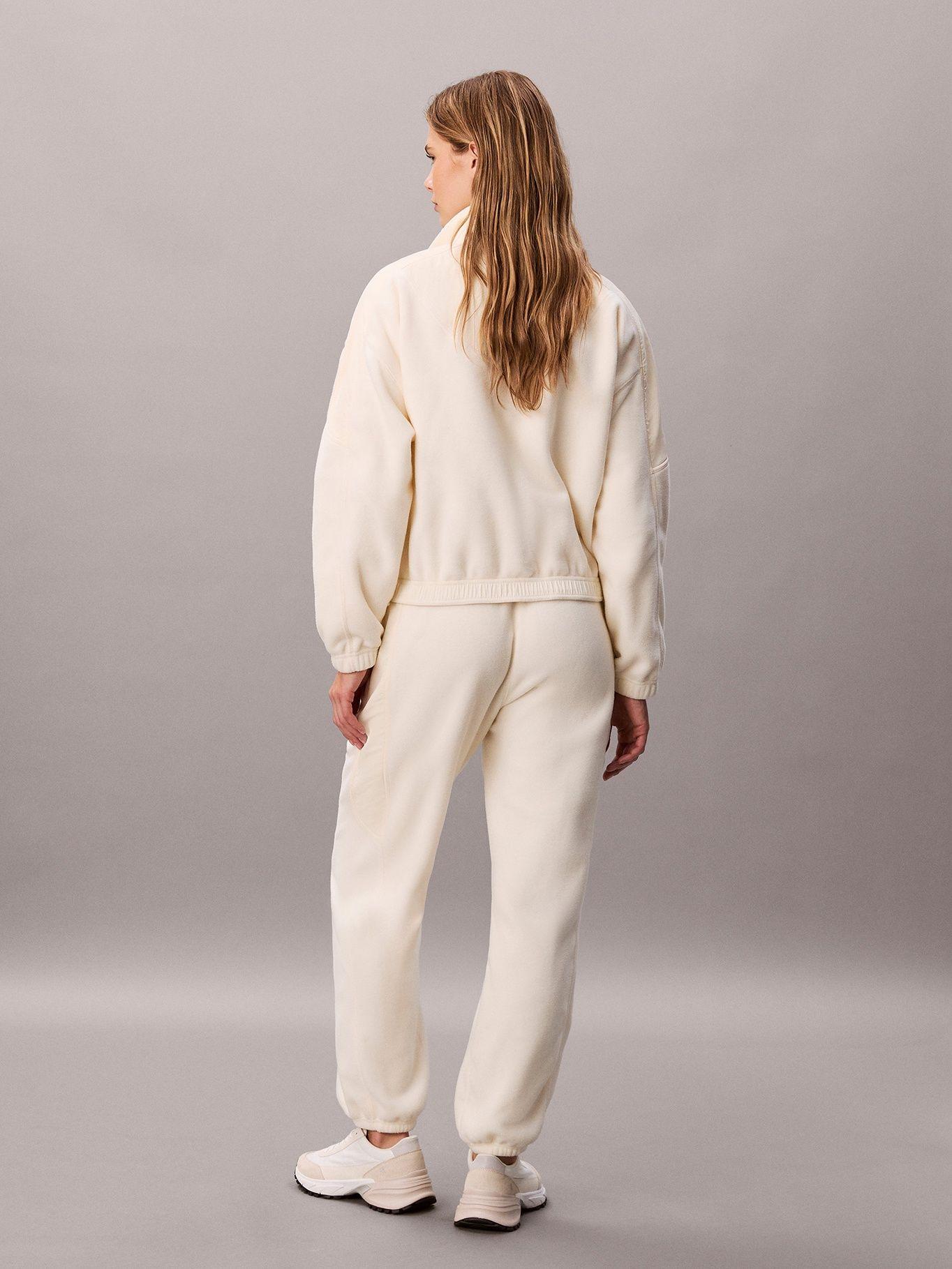 Jogger de Tejido Polar Combinado Beige Calvin Klein-1