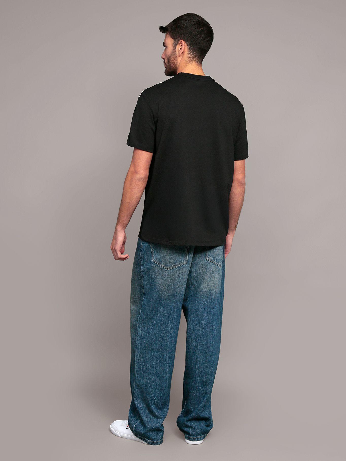 Polera Logo Piping Negro Calvin Klein-2