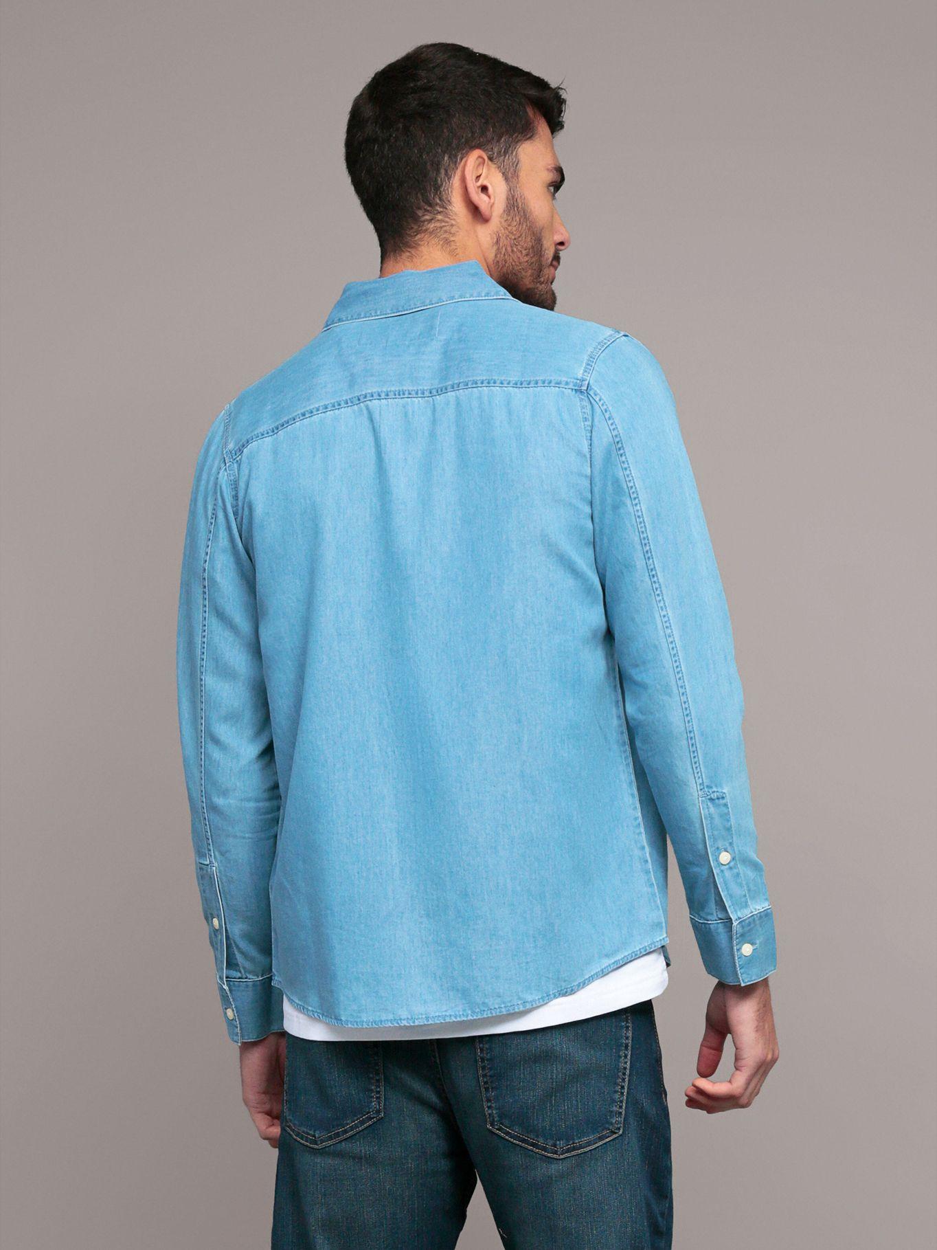 Camisa de manga larga en tencel Celeste Calvin Klein-3