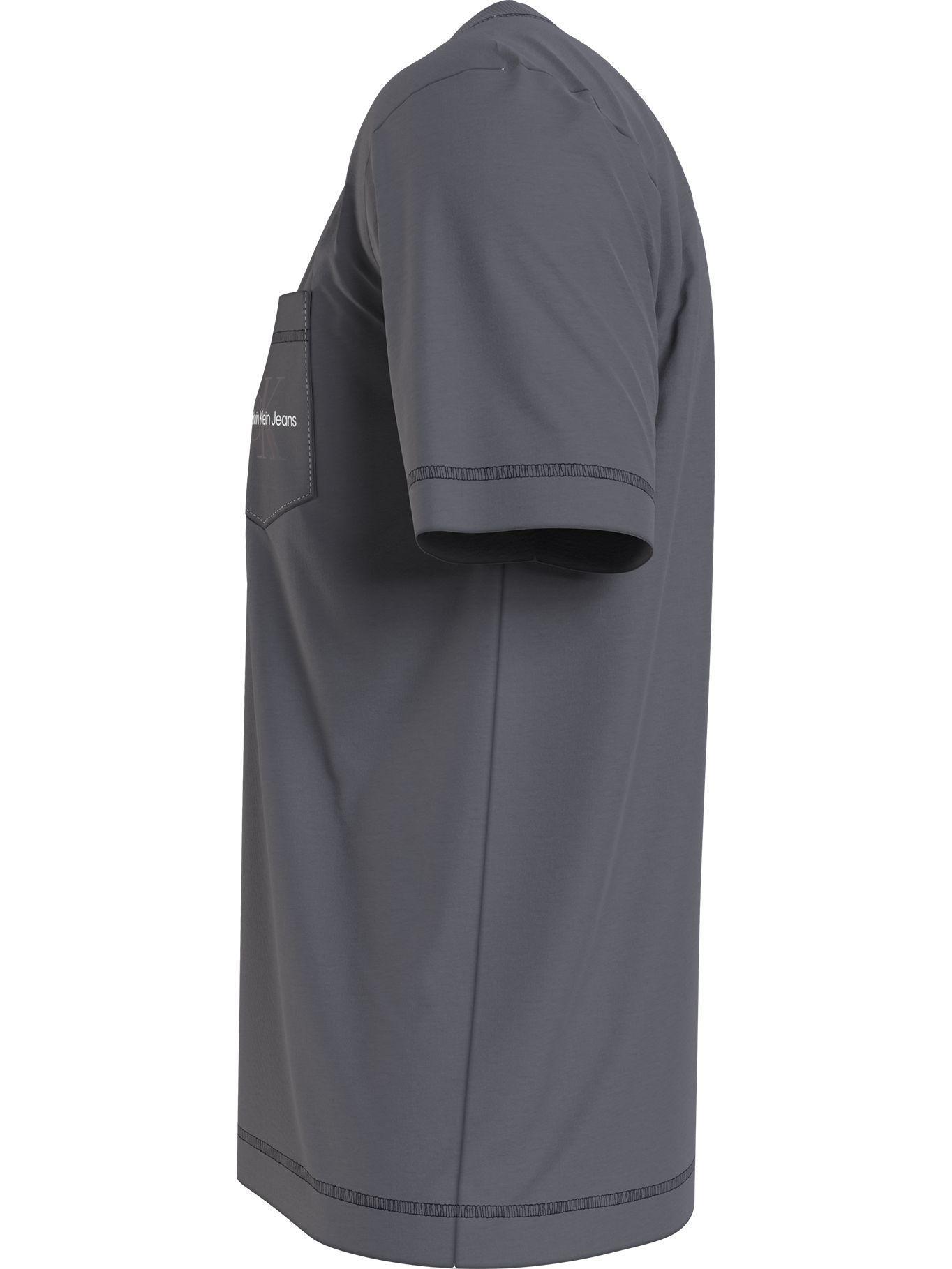 Polera Logo Pocket Gris Calvin Klein-3