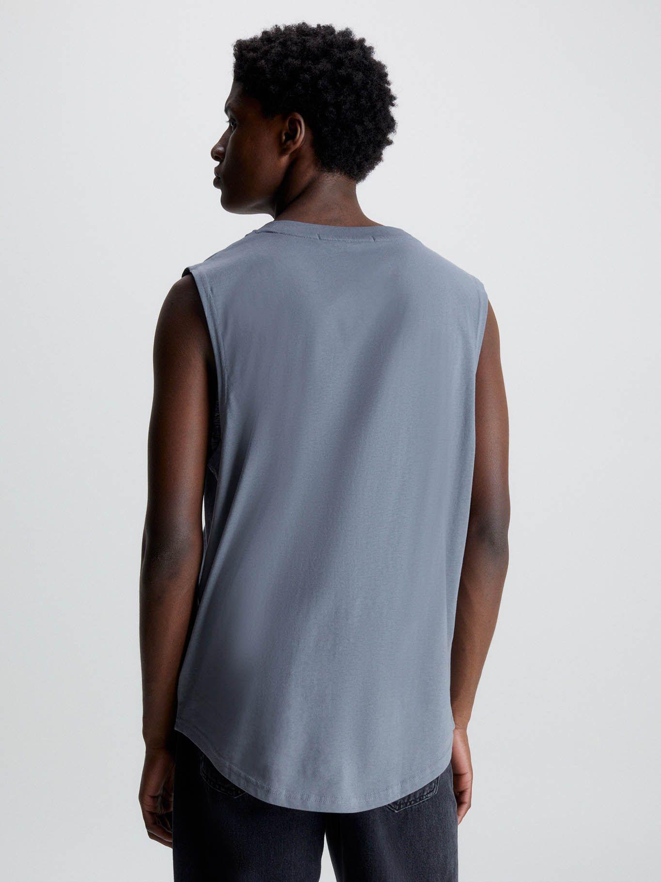 Camiseta de tirantes de algodón orgánico Gris Calvin Klein-2
