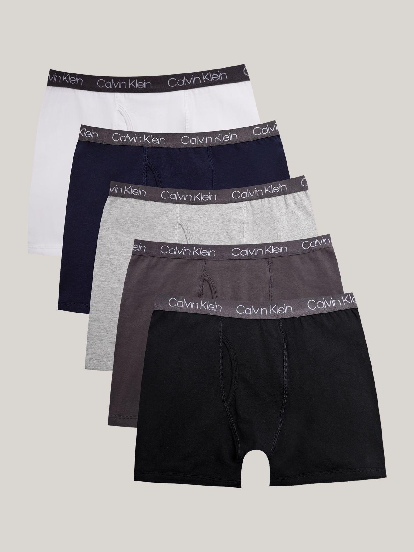 Pack 5 Bóxers Brief Niño Cotton Multicolor Calvin Klein-0