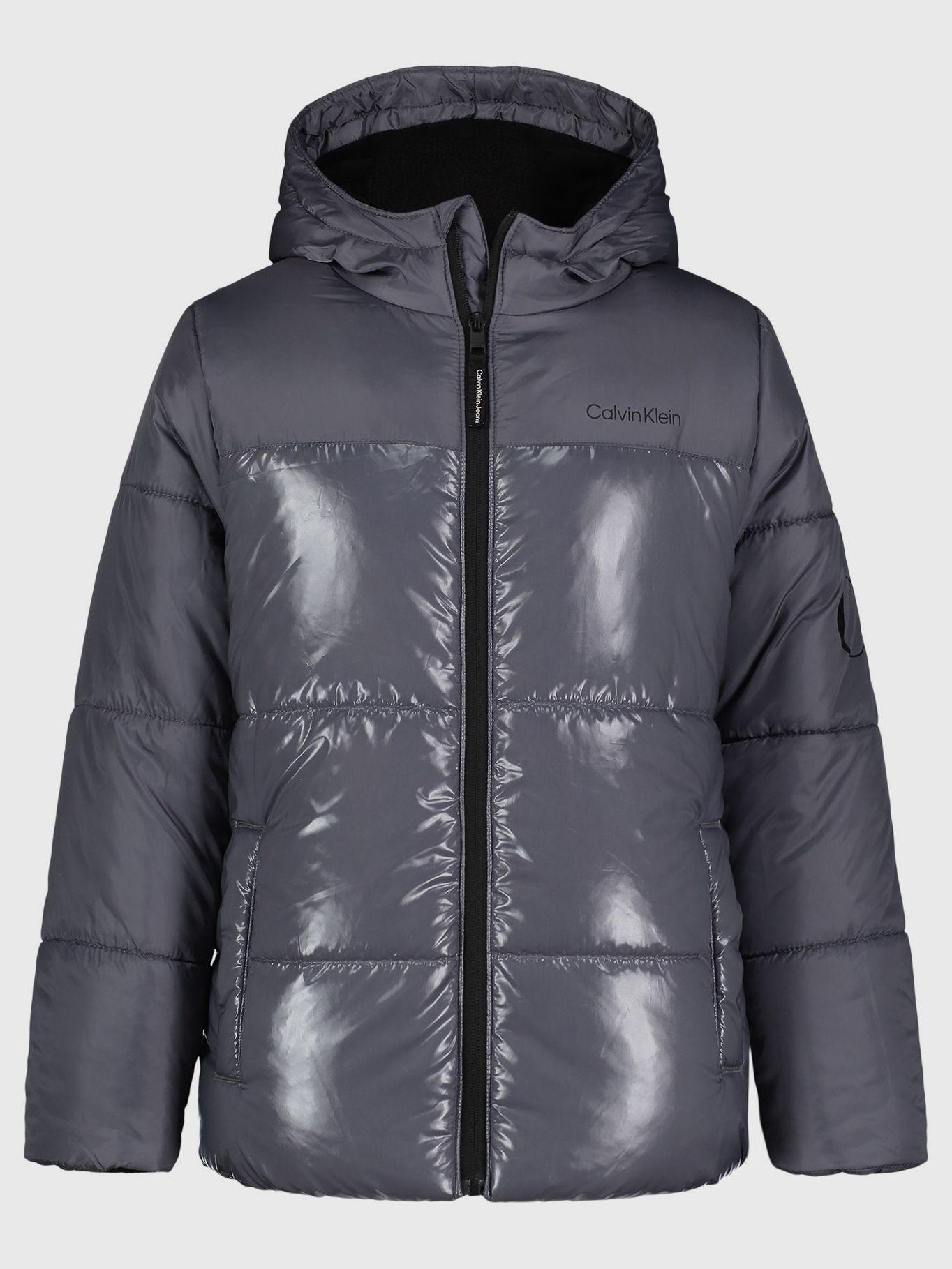 Parka Niño Shiny Blocked Gris 080 Calvin Klein-0