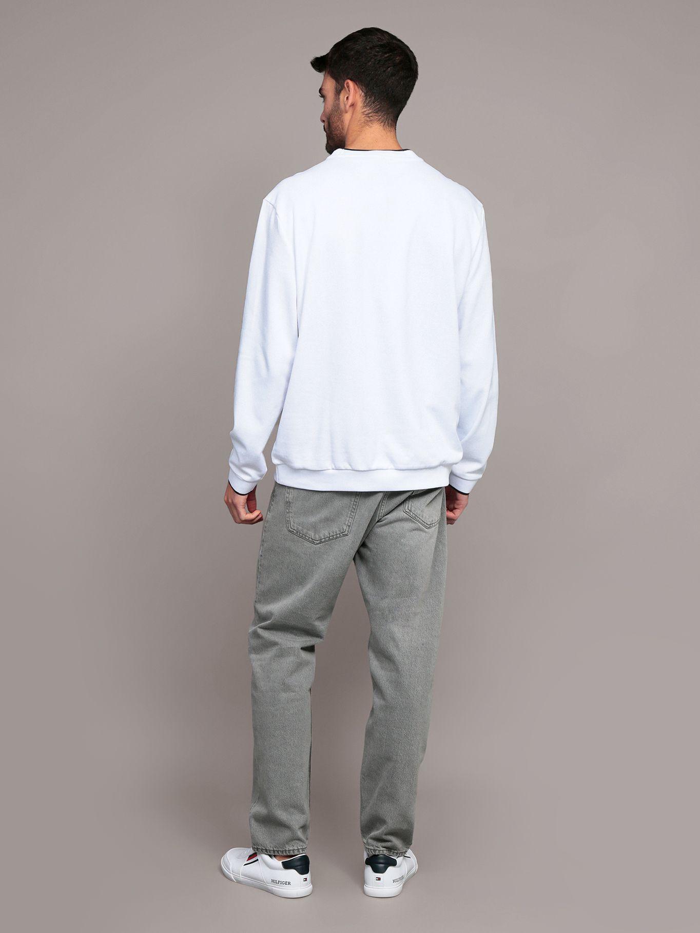 Polerón con Ribetes Contrastantes Blanco Calvin Klein-2