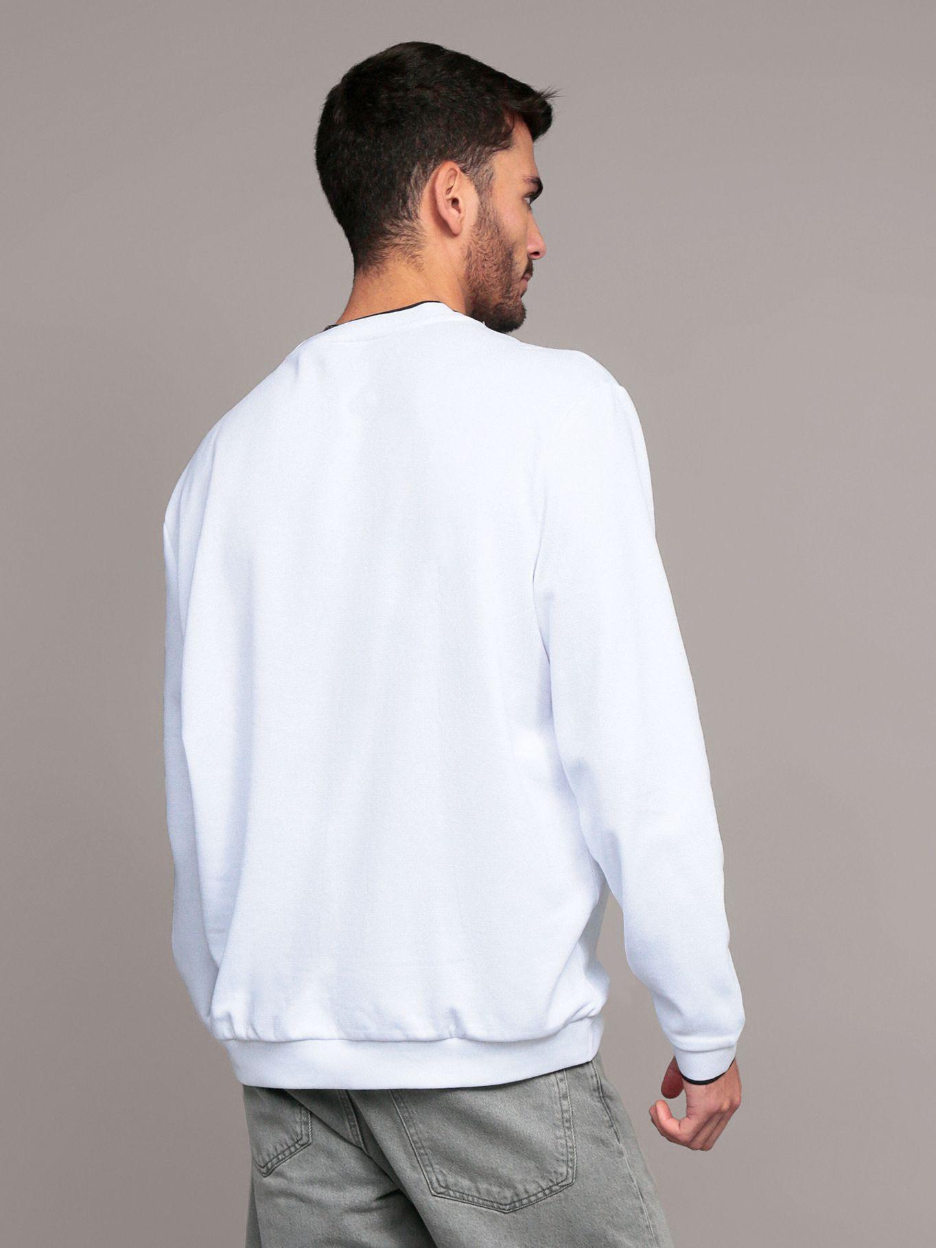 Polerón con Ribetes Contrastantes Blanco Calvin Klein-3