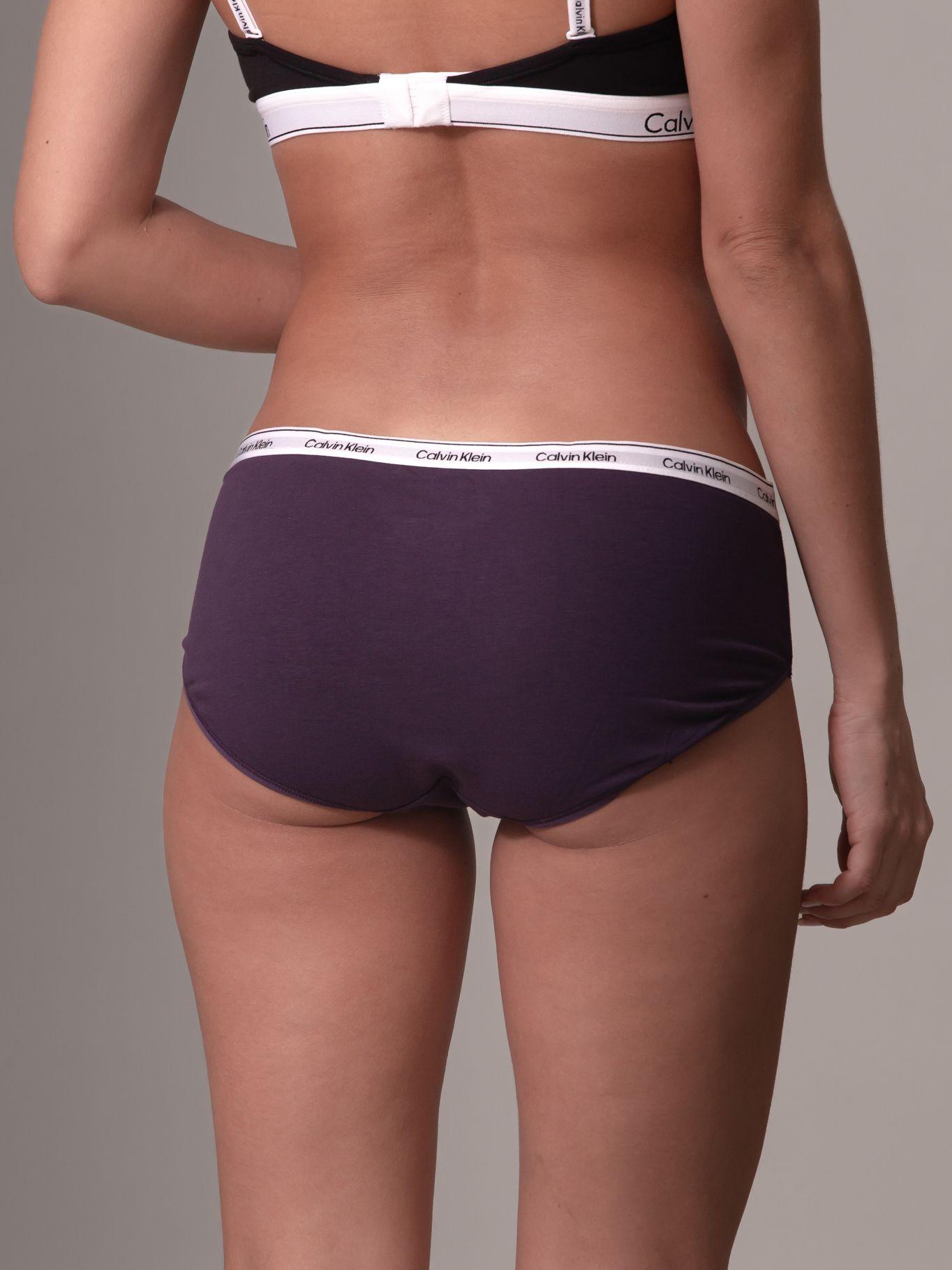 Calzón Hipster Modern Logo Morado Calvin Klein-3