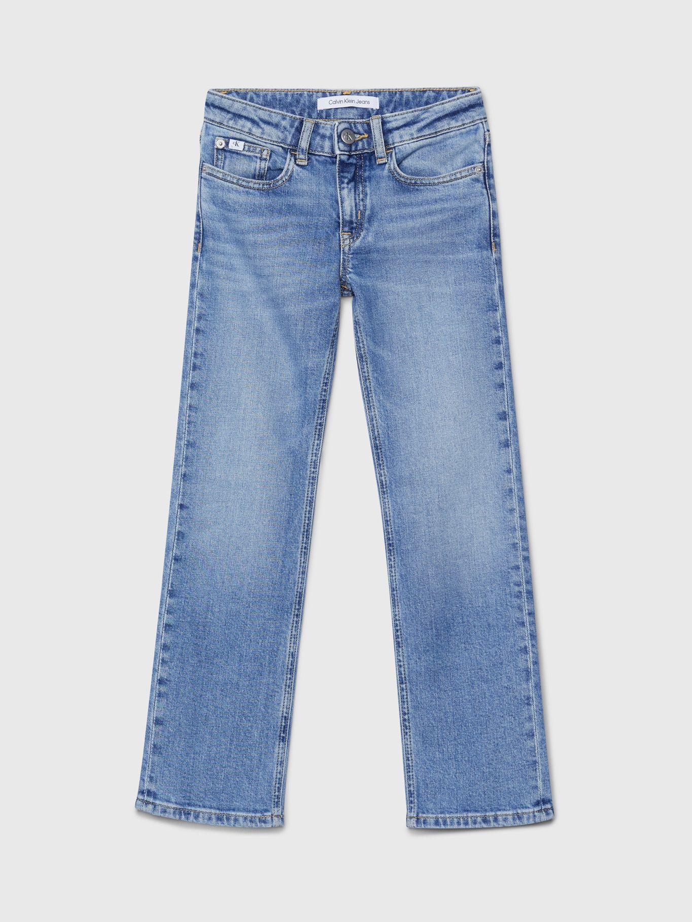 Jeans Niña Mid Rise Straight Azul Calvin Klein-4