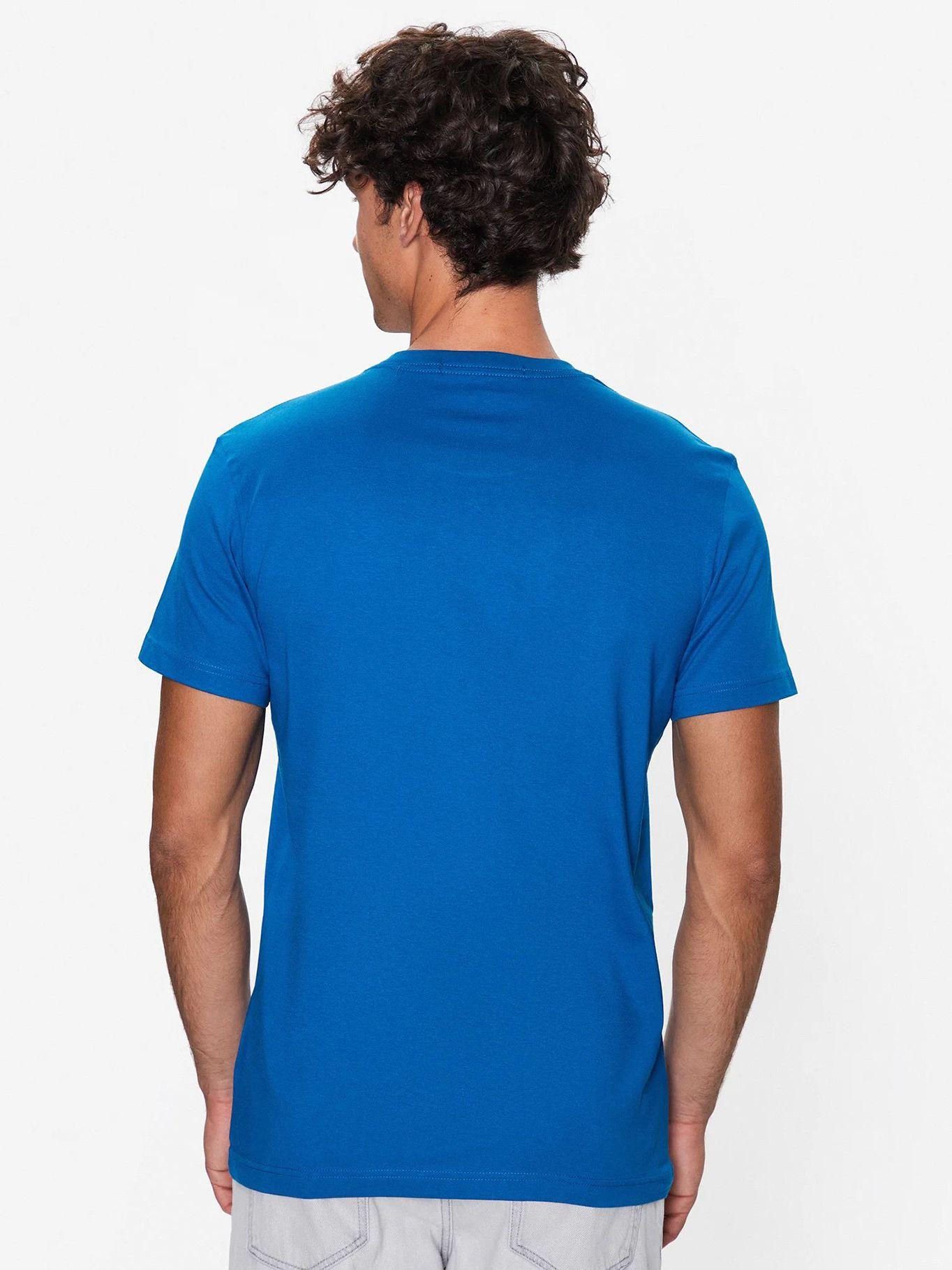 Camiseta con insignia Azul Calvin Klein-2