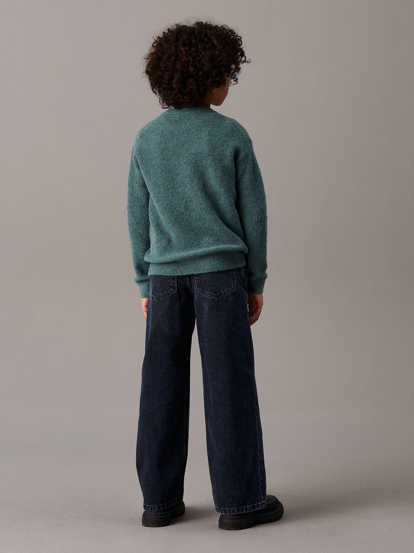 Sweater Niño Boucle Crewneck Verde Calvin Klein-2