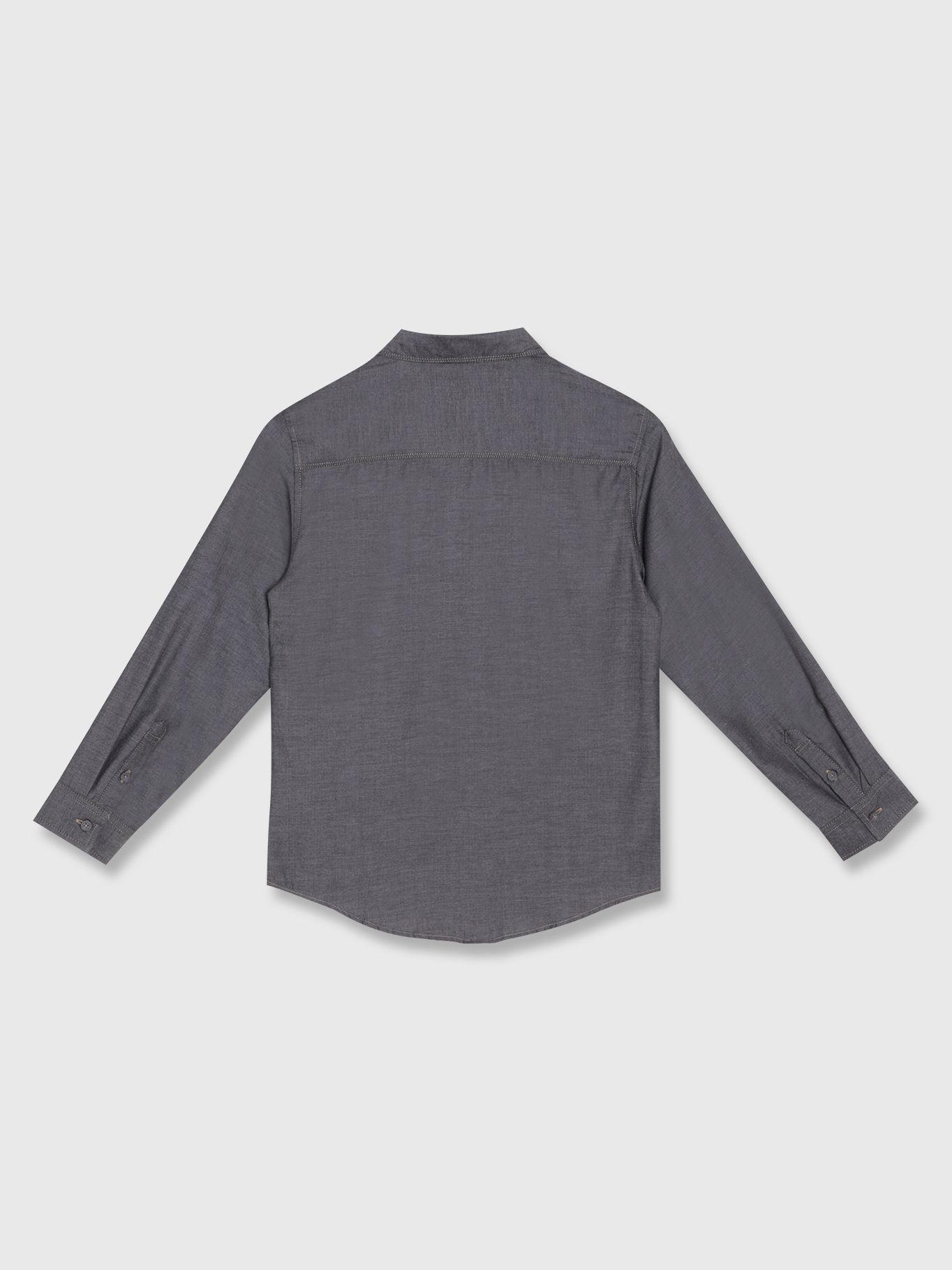 Camisa Niño Herringbone Gris 3F Calvin Klein-1