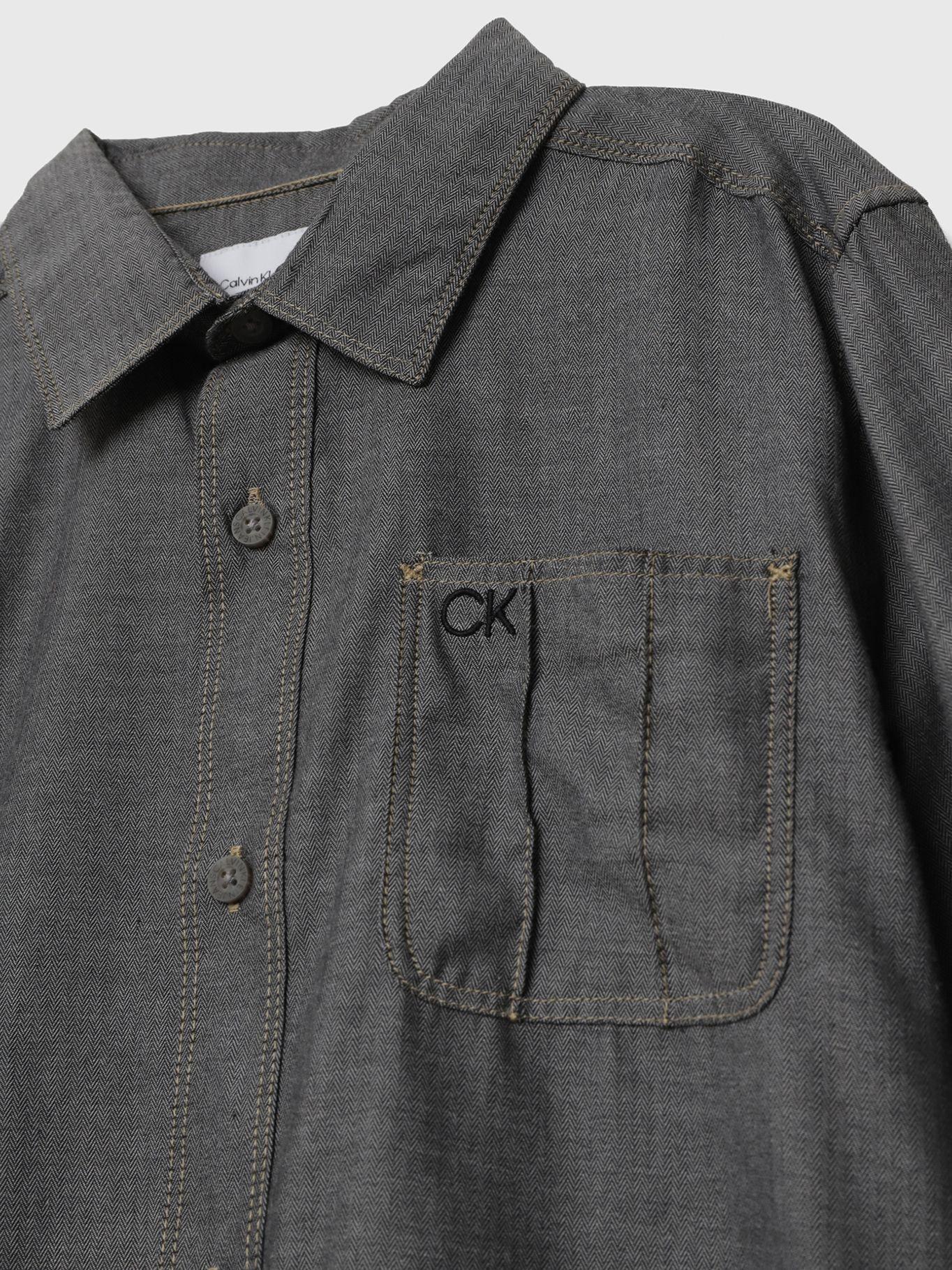 Camisa Niño Herringbone Gris 3F Calvin Klein-3