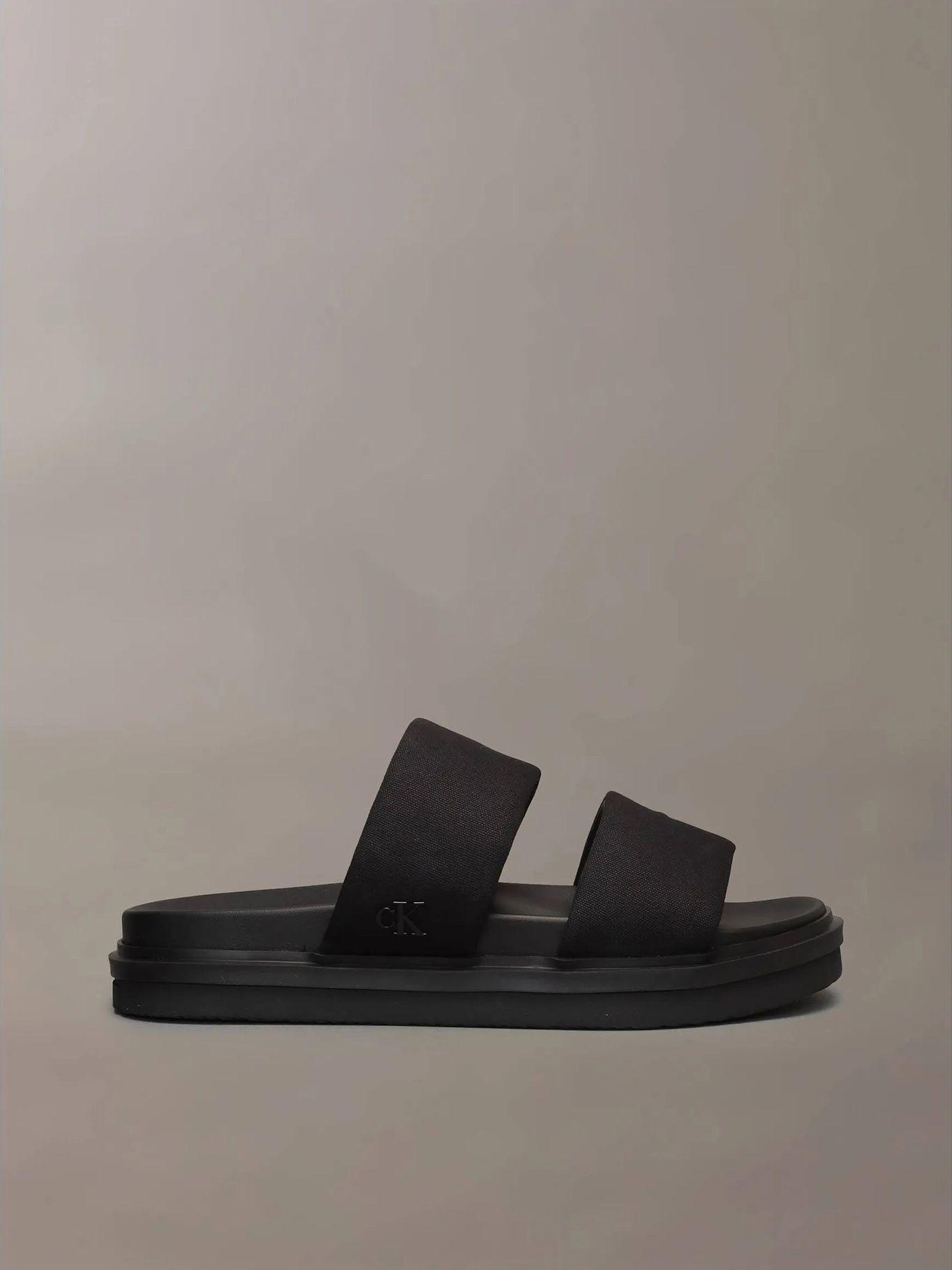 Sandalias de Lona Flat Molded Negro Calvin Klein-3