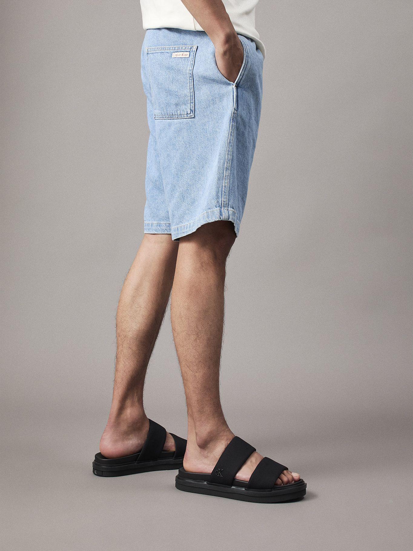 Sandalias de Lona Flat Molded Negro Calvin Klein-5