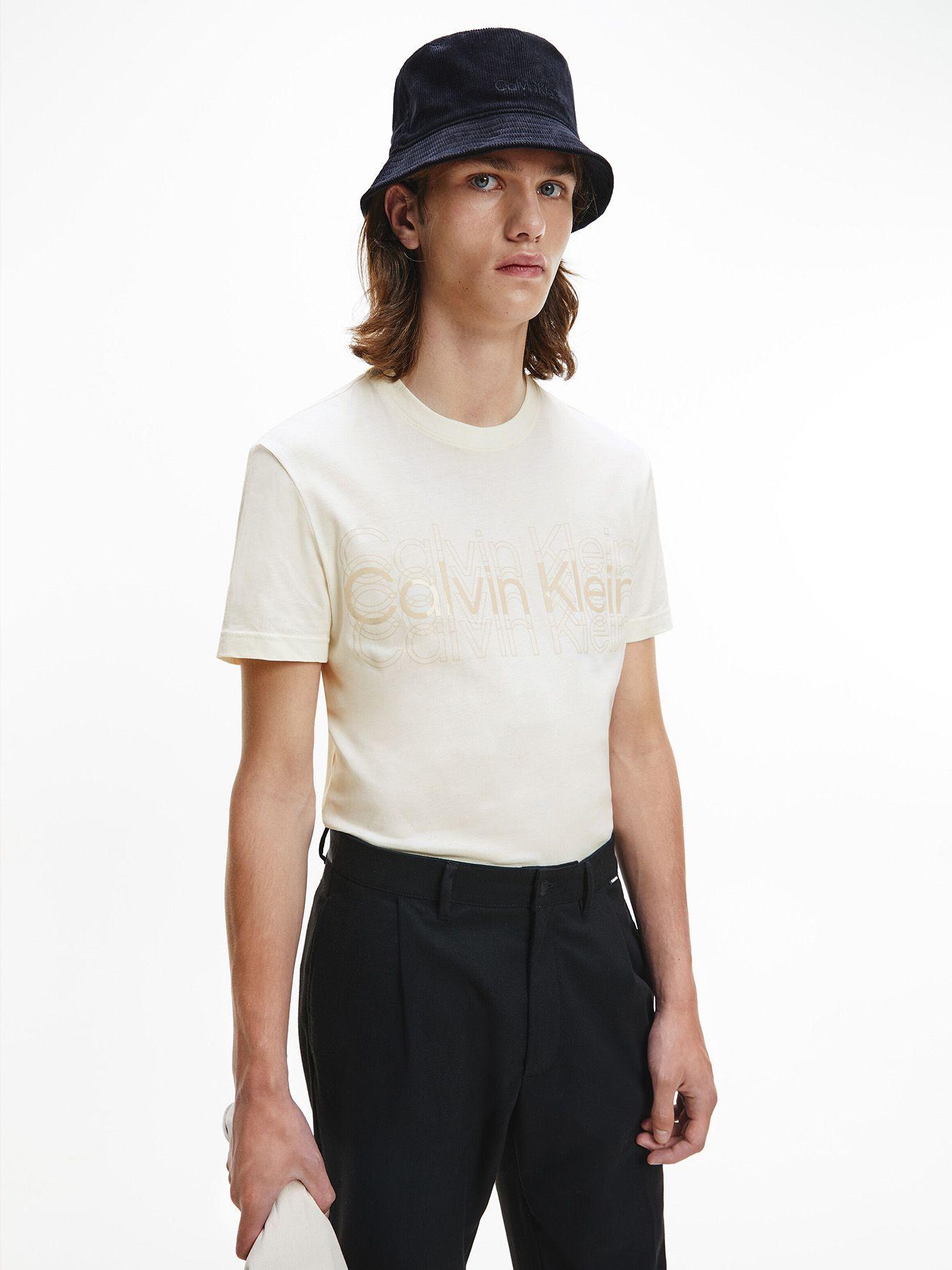 Polera Multi Logo Blanco Calvin Klein-0