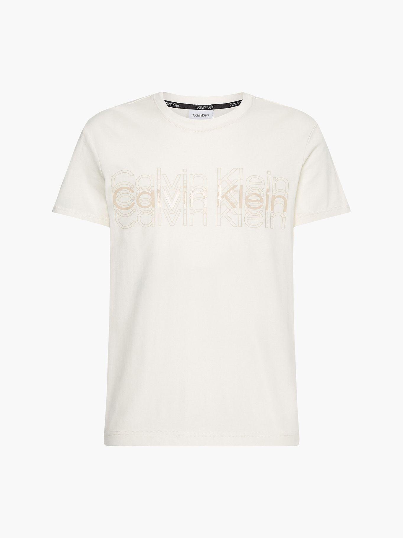 Polera Multi Logo Blanco Calvin Klein-4