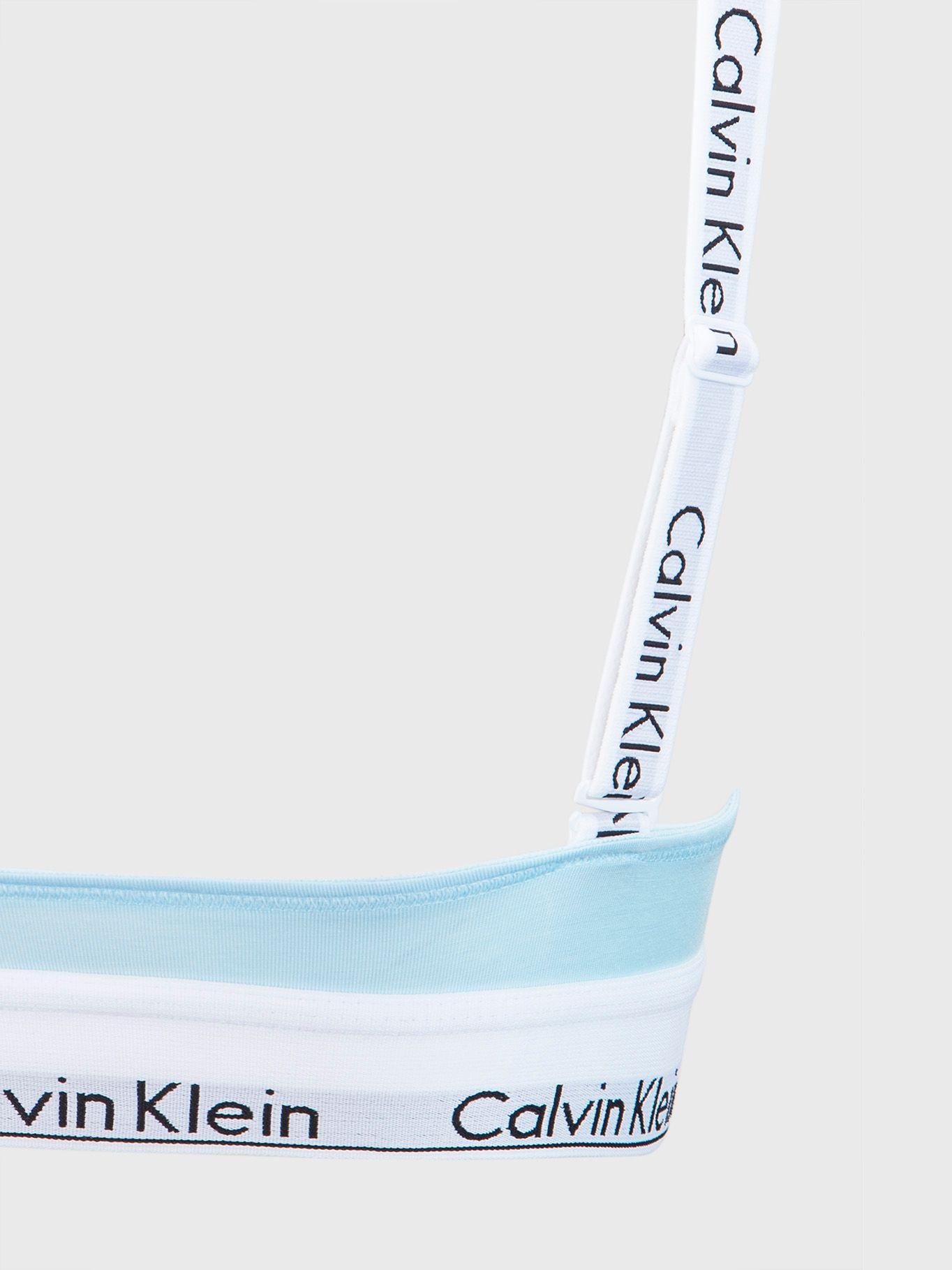 Bralette Triángulo Modern Celeste Calvin Klein-3