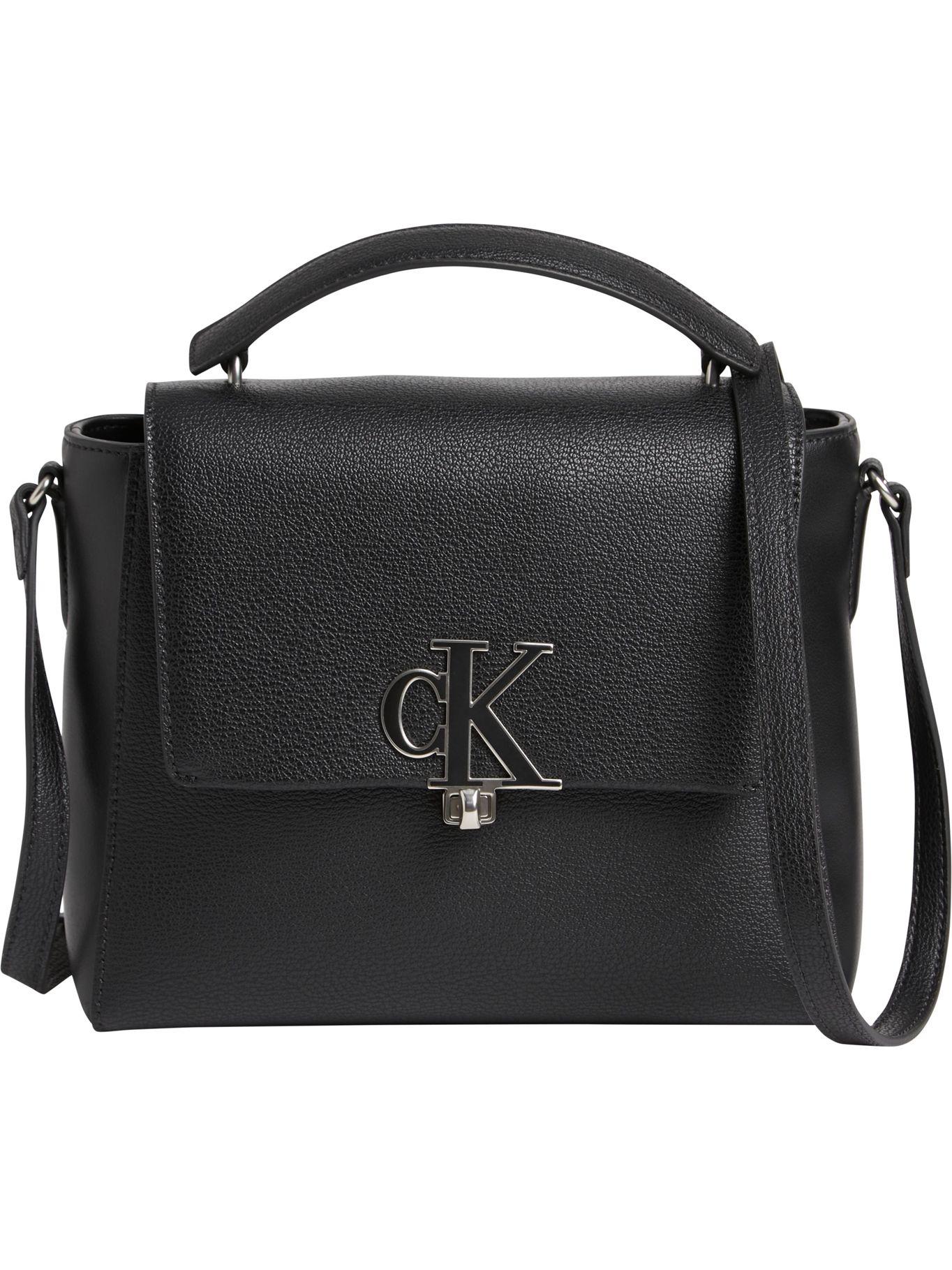 Cartera Top Hand Minimal Mono Negro Calvin Klein-0
