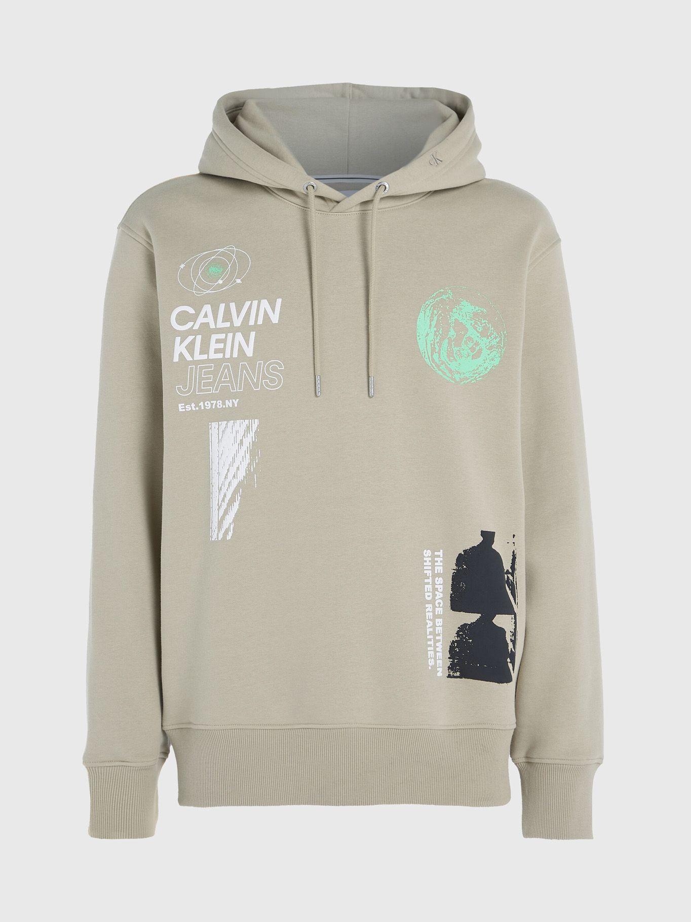 Polerón con Gorro Future Fade Beige Calvin Klein-4