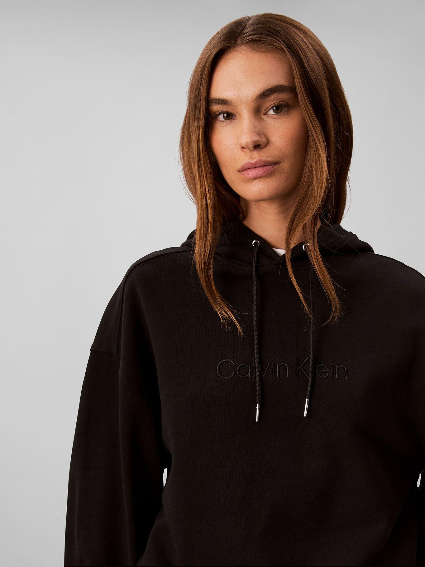 Polerón Con Gorro Y Logo Bordado Negro Calvin Klein-4