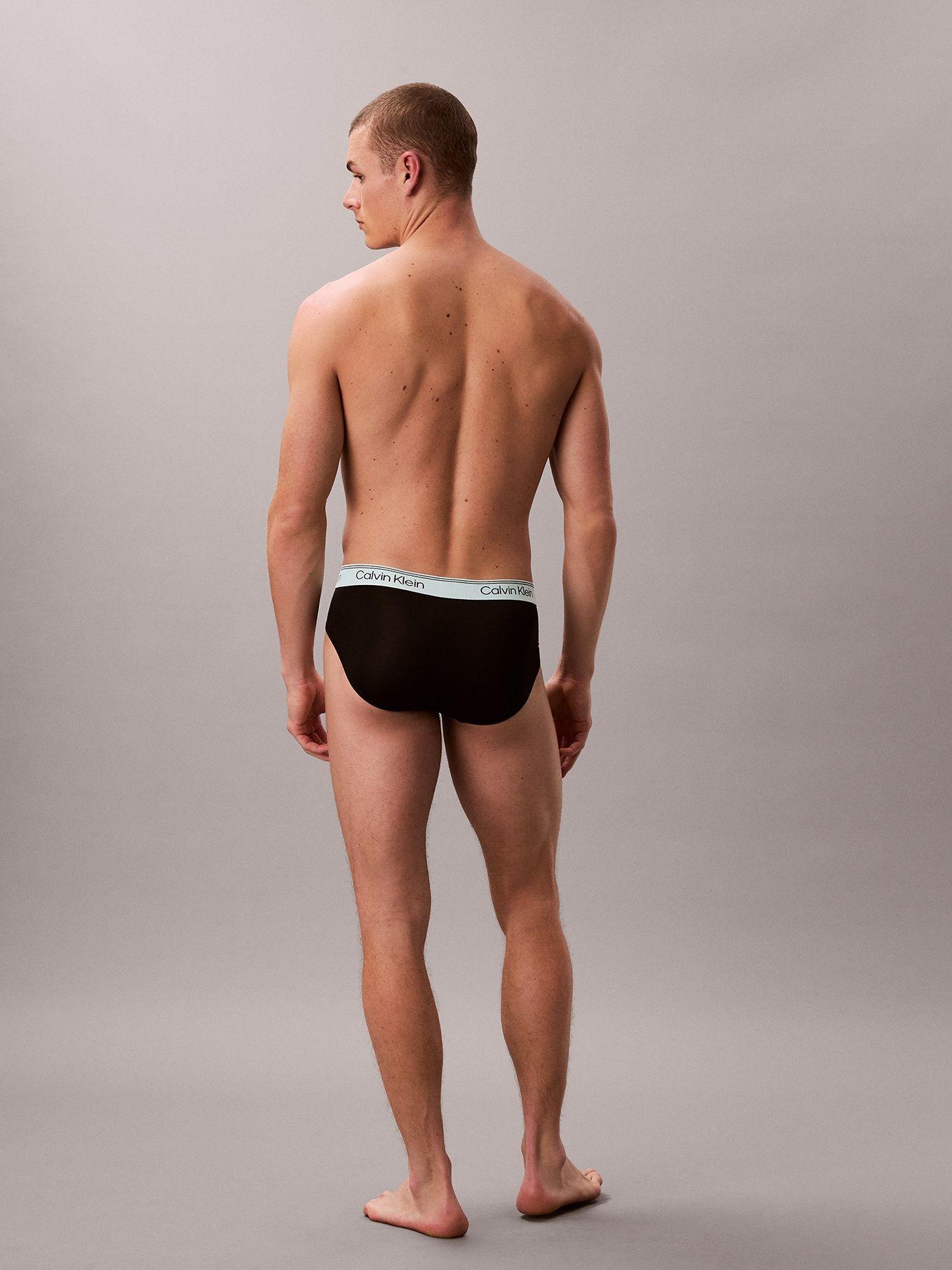 Pack de 3 Slips Microfiber Stretch Negro Calvin Klein-3