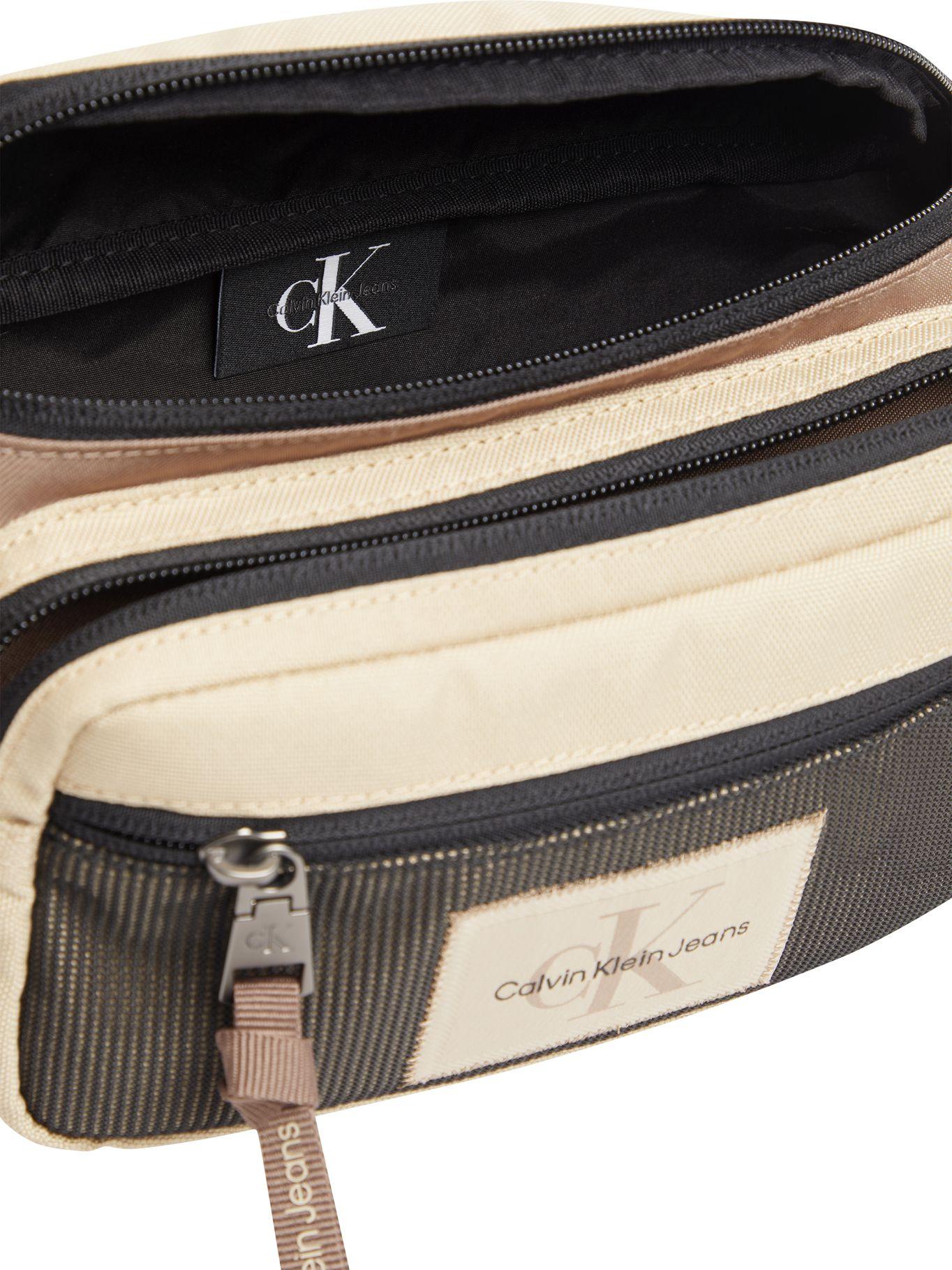 Riñonera con logo Café claro Calvin Klein-2