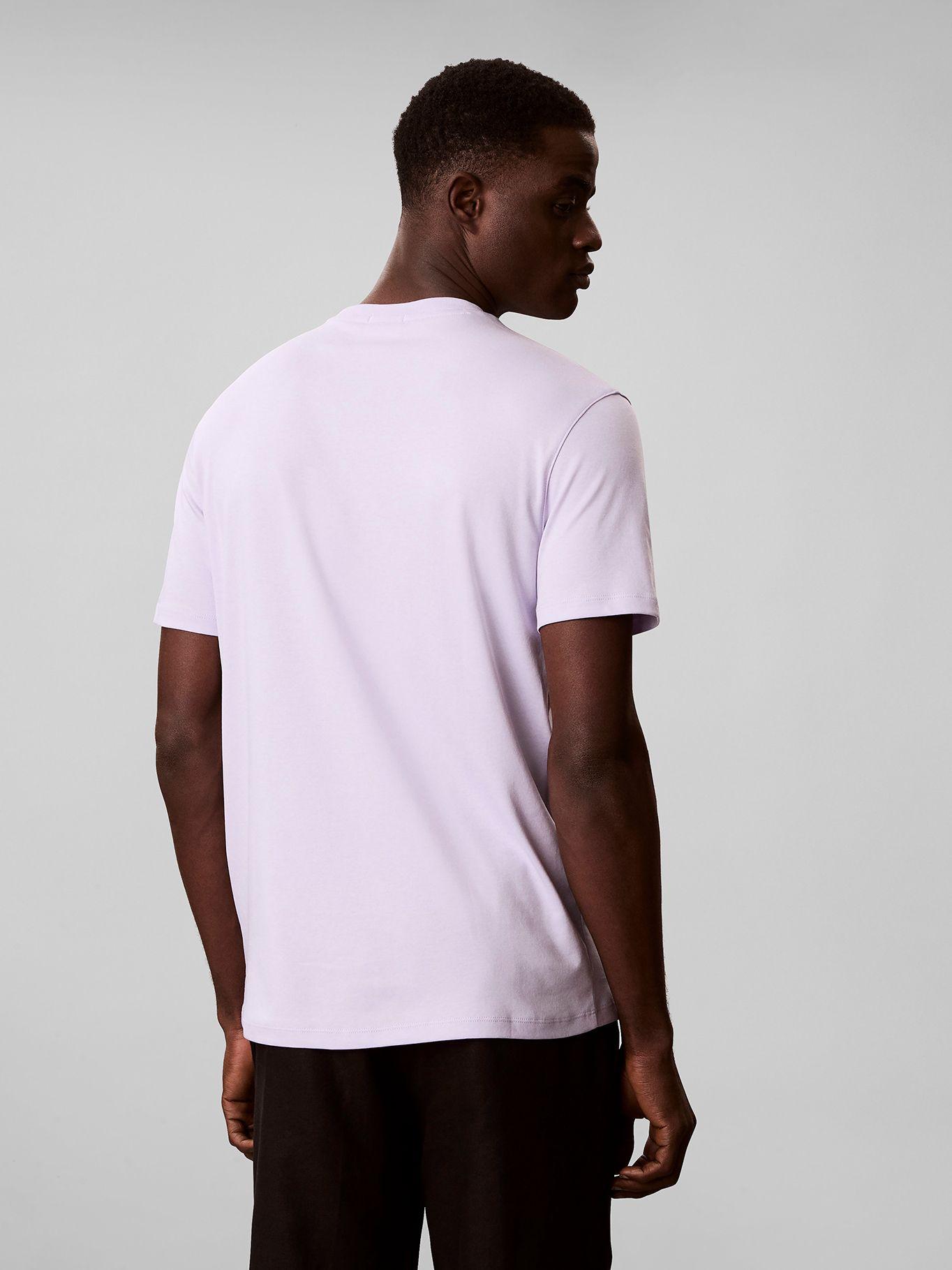 Polera Algodón Supima Logo Bordado Lila Calvin Klein-2