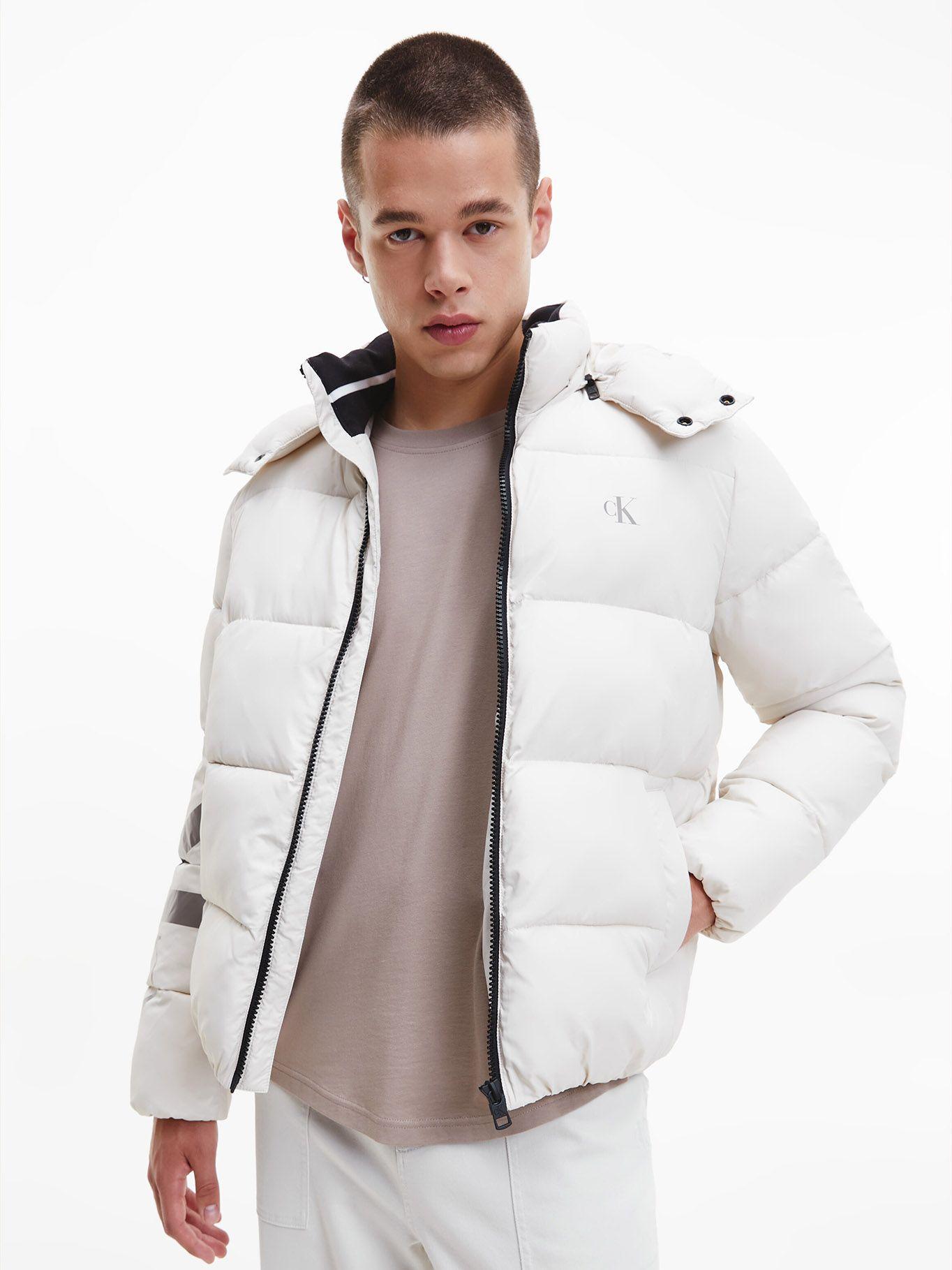 Parka Essentials Non Down Crema Calvin Klein-0