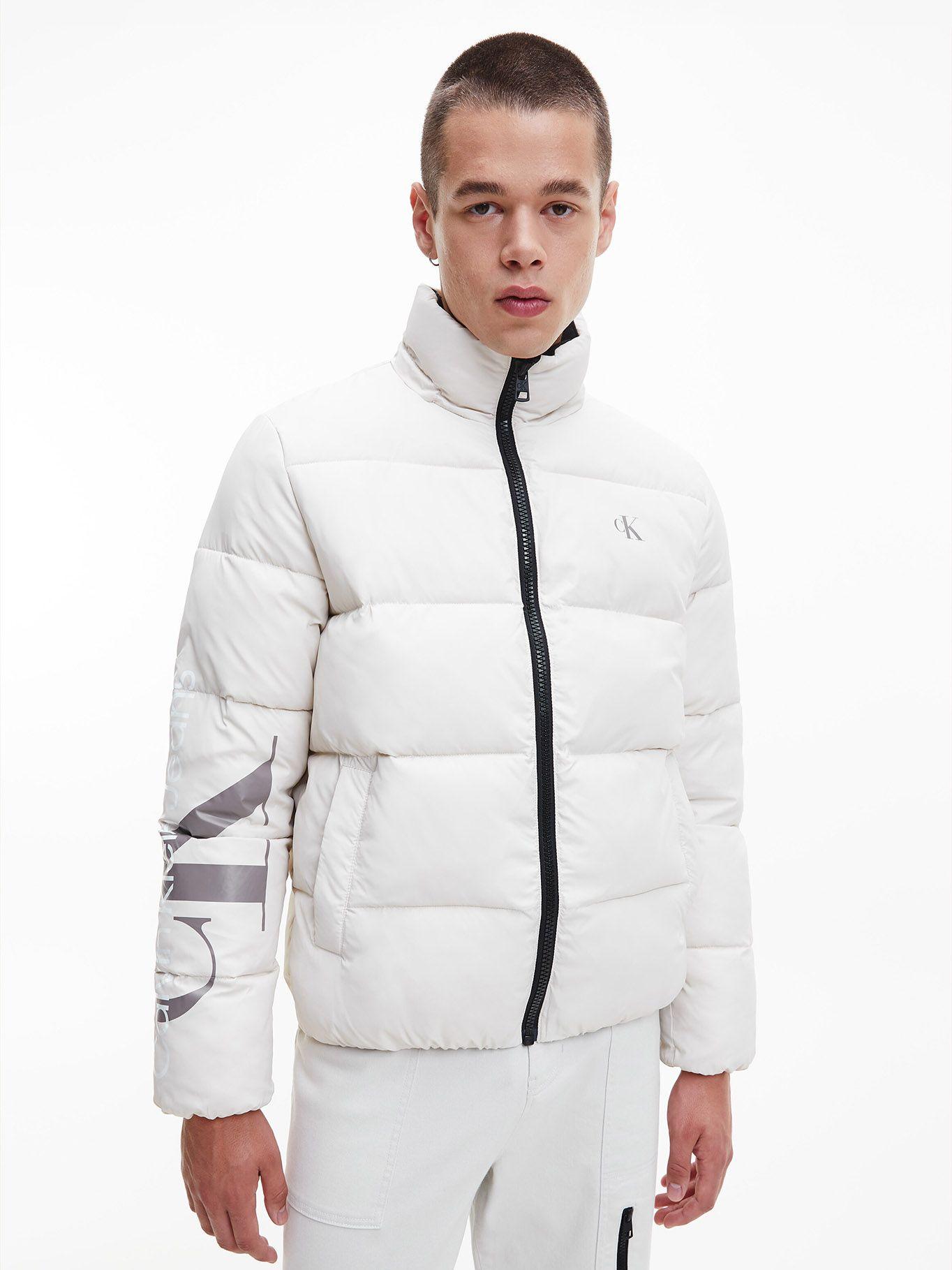 Parka Essentials Non Down Crema Calvin Klein-4