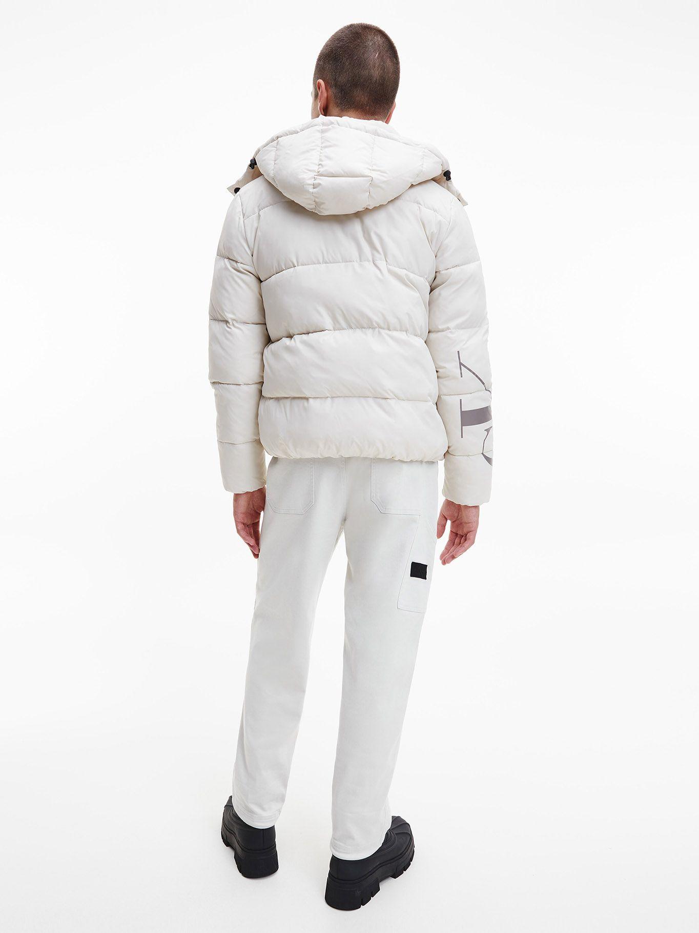 Parka Essentials Non Down Crema Calvin Klein-2
