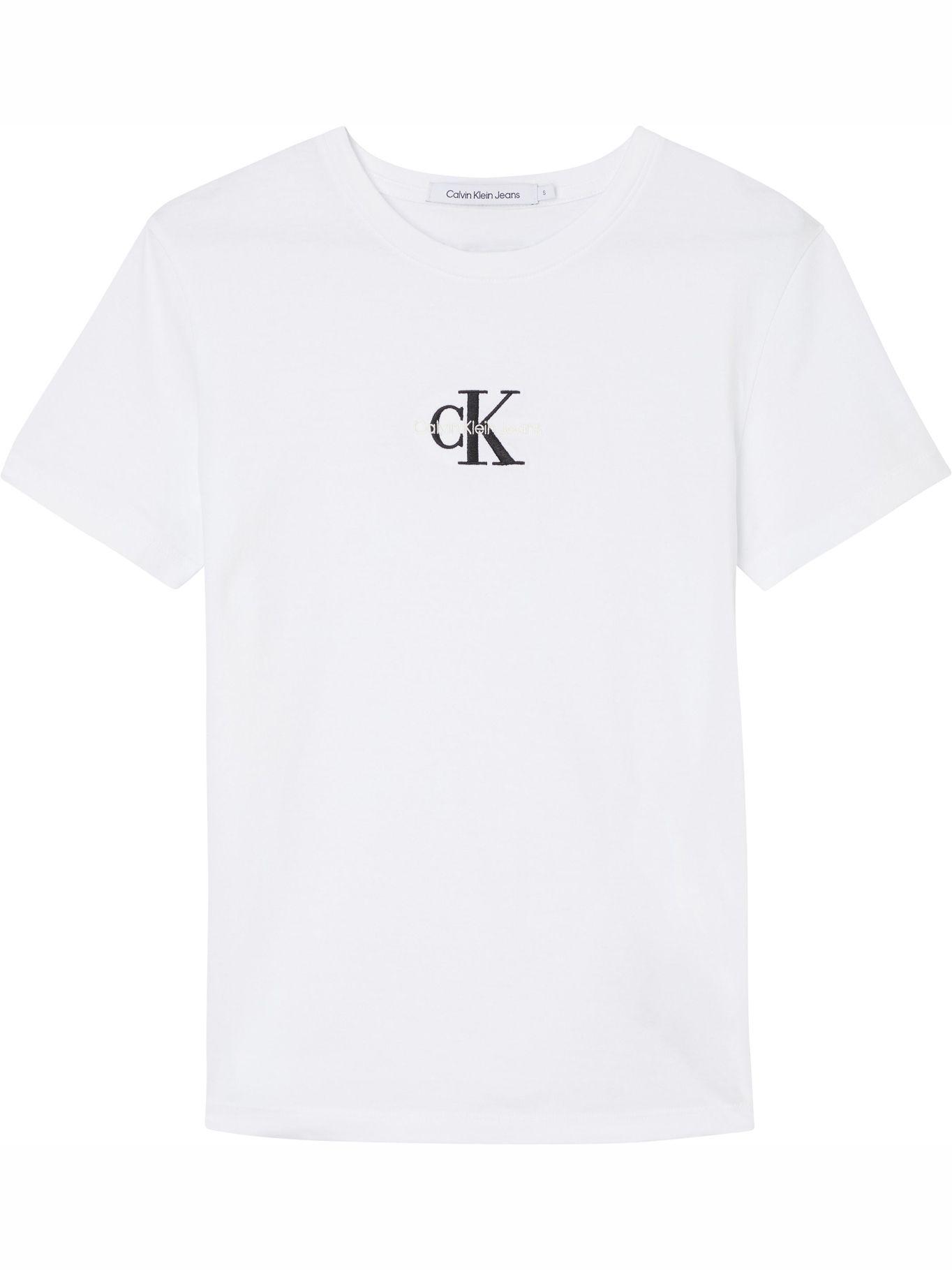 Polera Monogram Logo Blanco YAF Calvin Klein-0