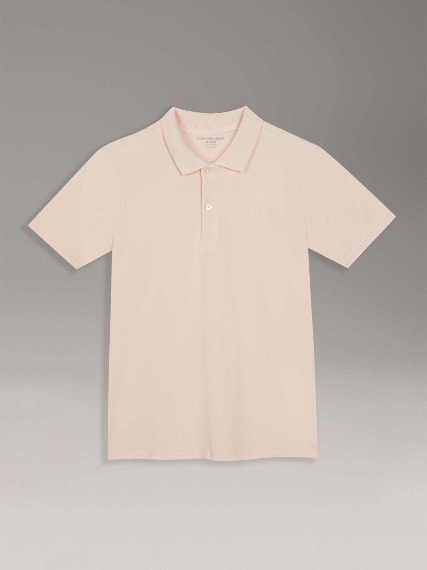 Polo Niño CK Solid Damasco Calvin Klein-0