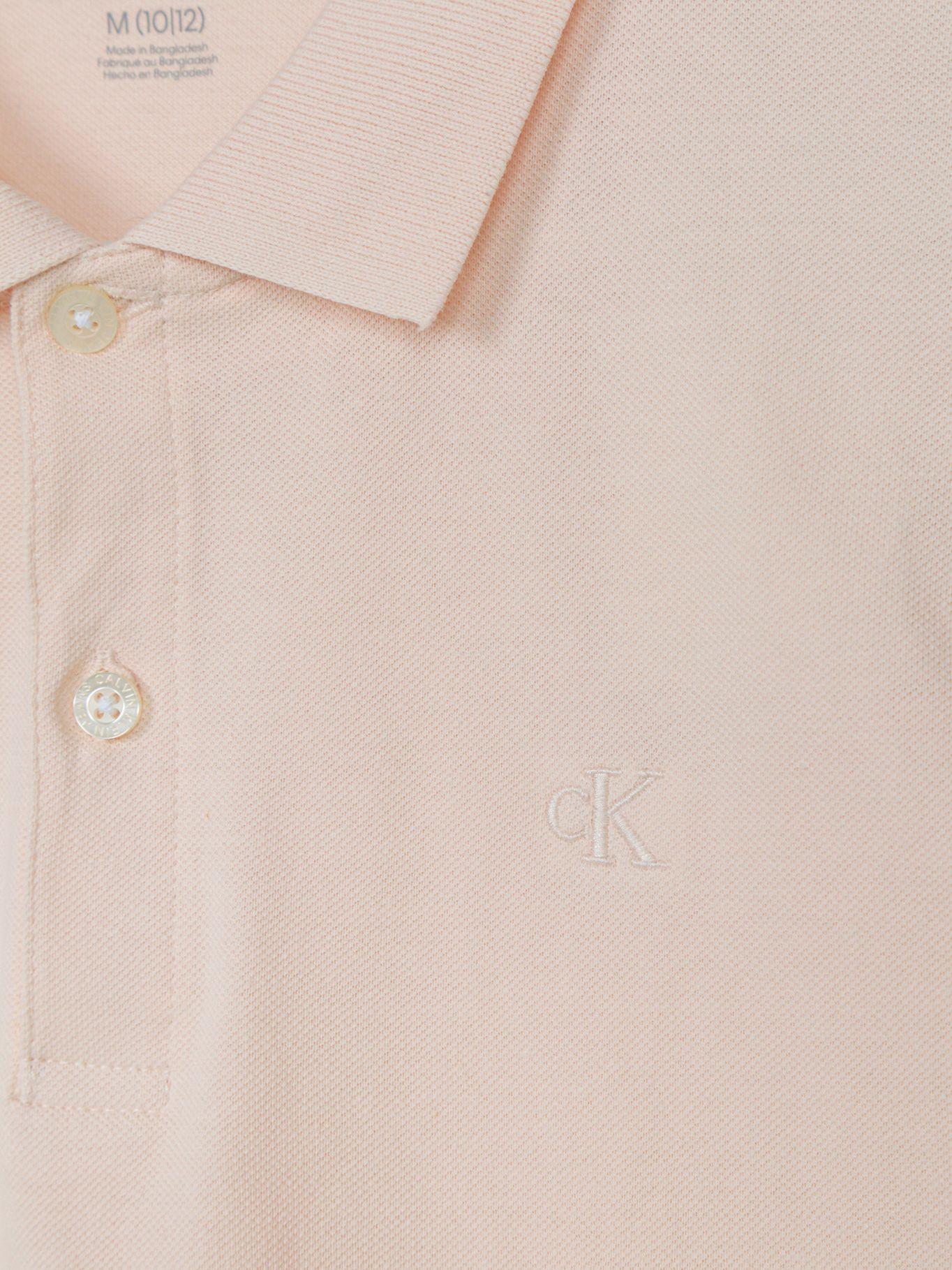 Polo Niño CK Solid Damasco Calvin Klein-3