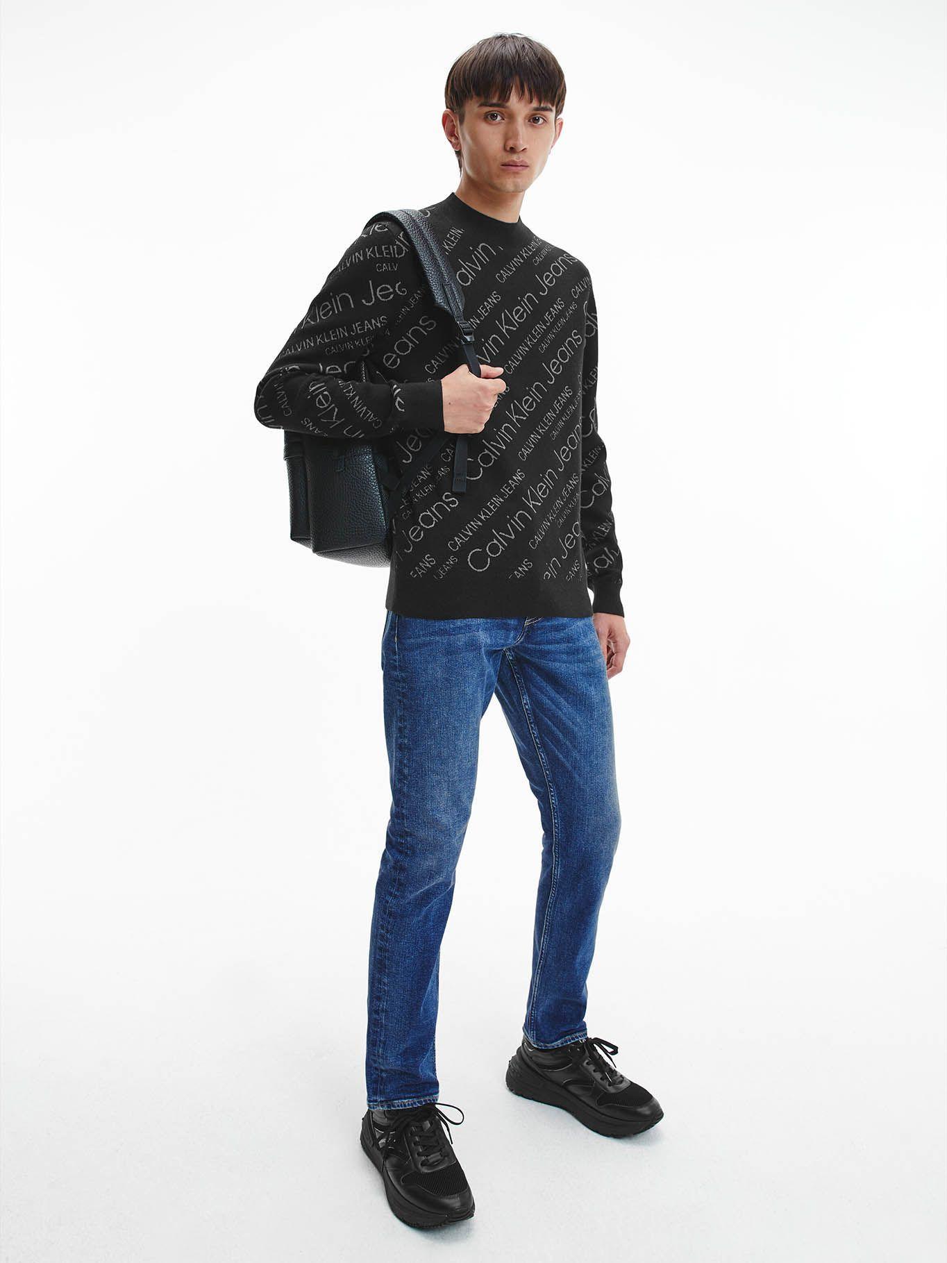 Suéter Mock Neck Negro Calvin Klein-1