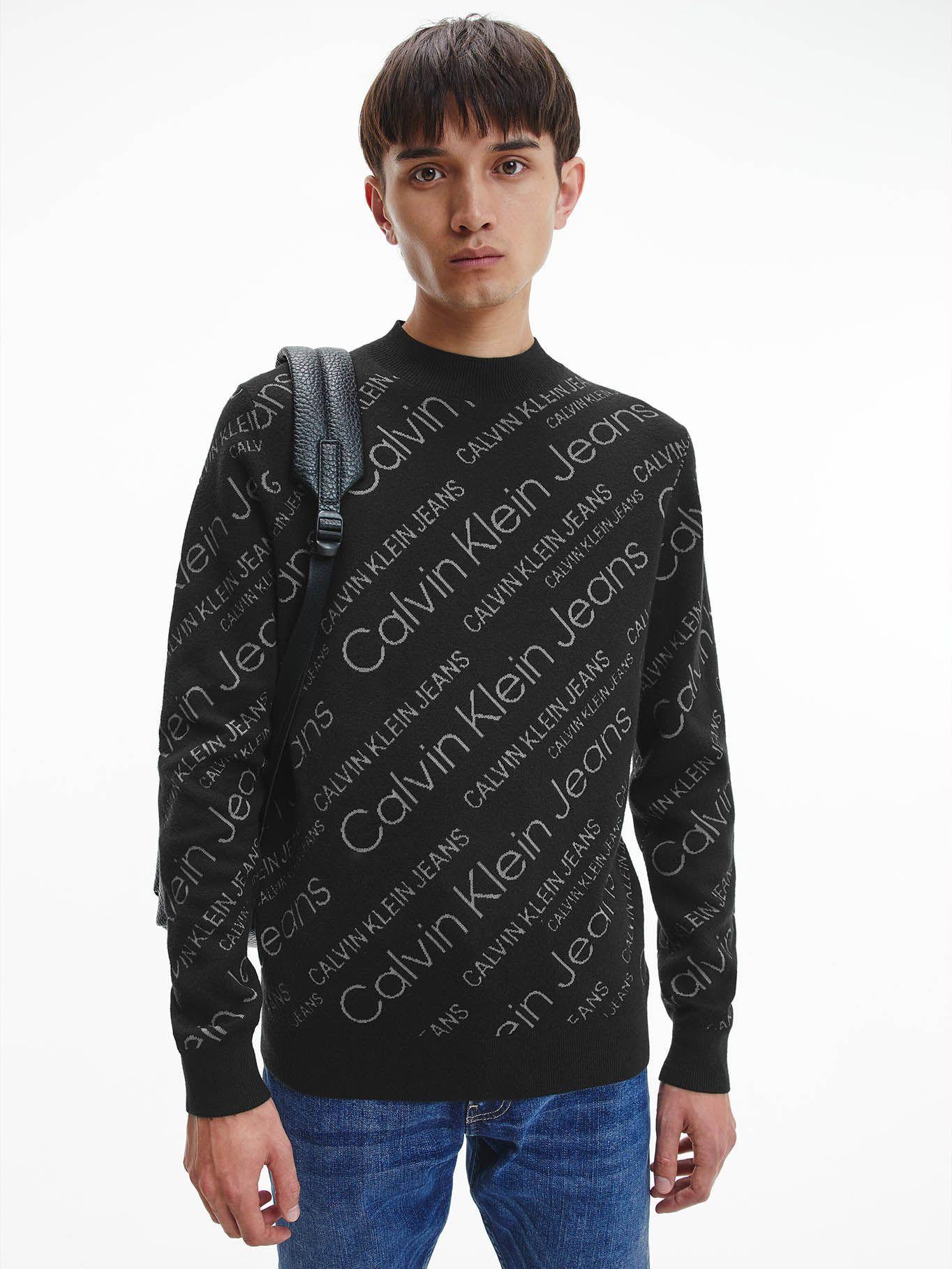 Suéter Mock Neck Negro Calvin Klein-0