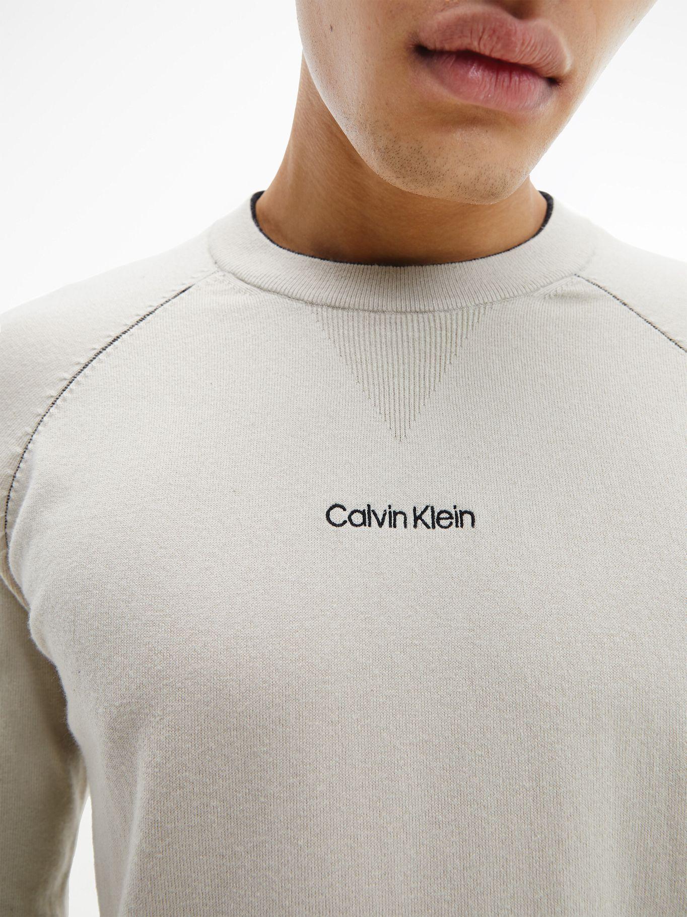 Suéter Lycra Blend Beige Calvin Klein-1