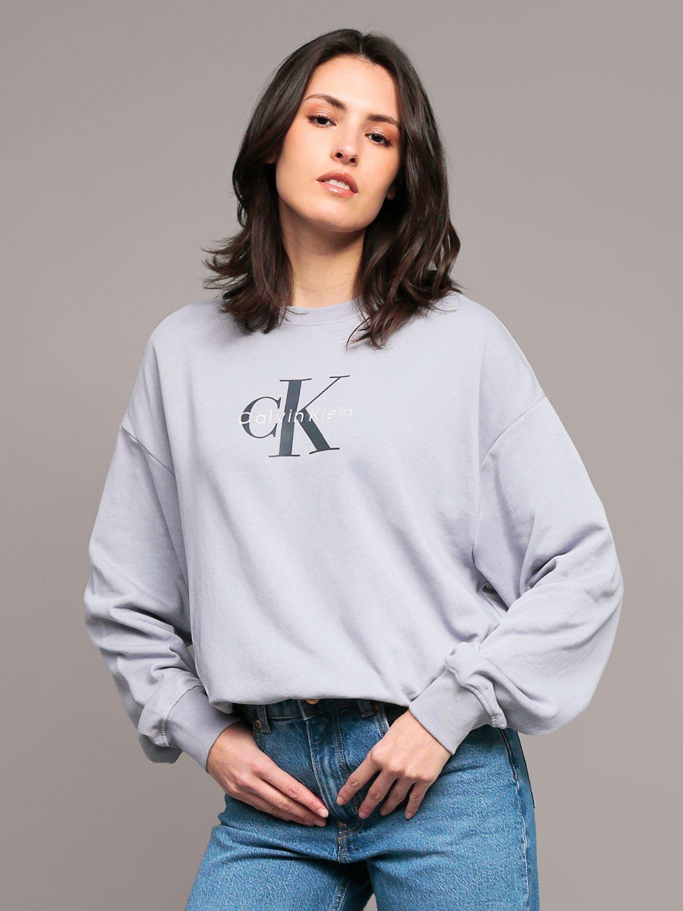 Polerón Monogram Terry Lila Calvin Klein-0