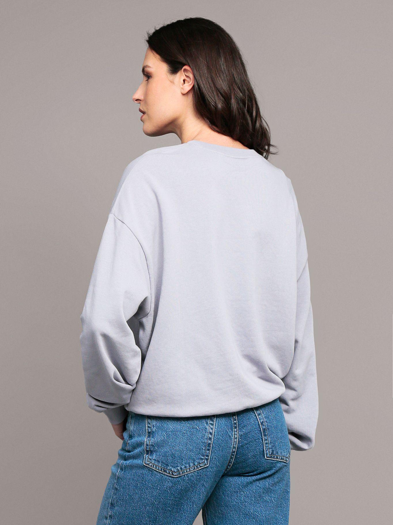 Polerón Monogram Terry Lila Calvin Klein-3