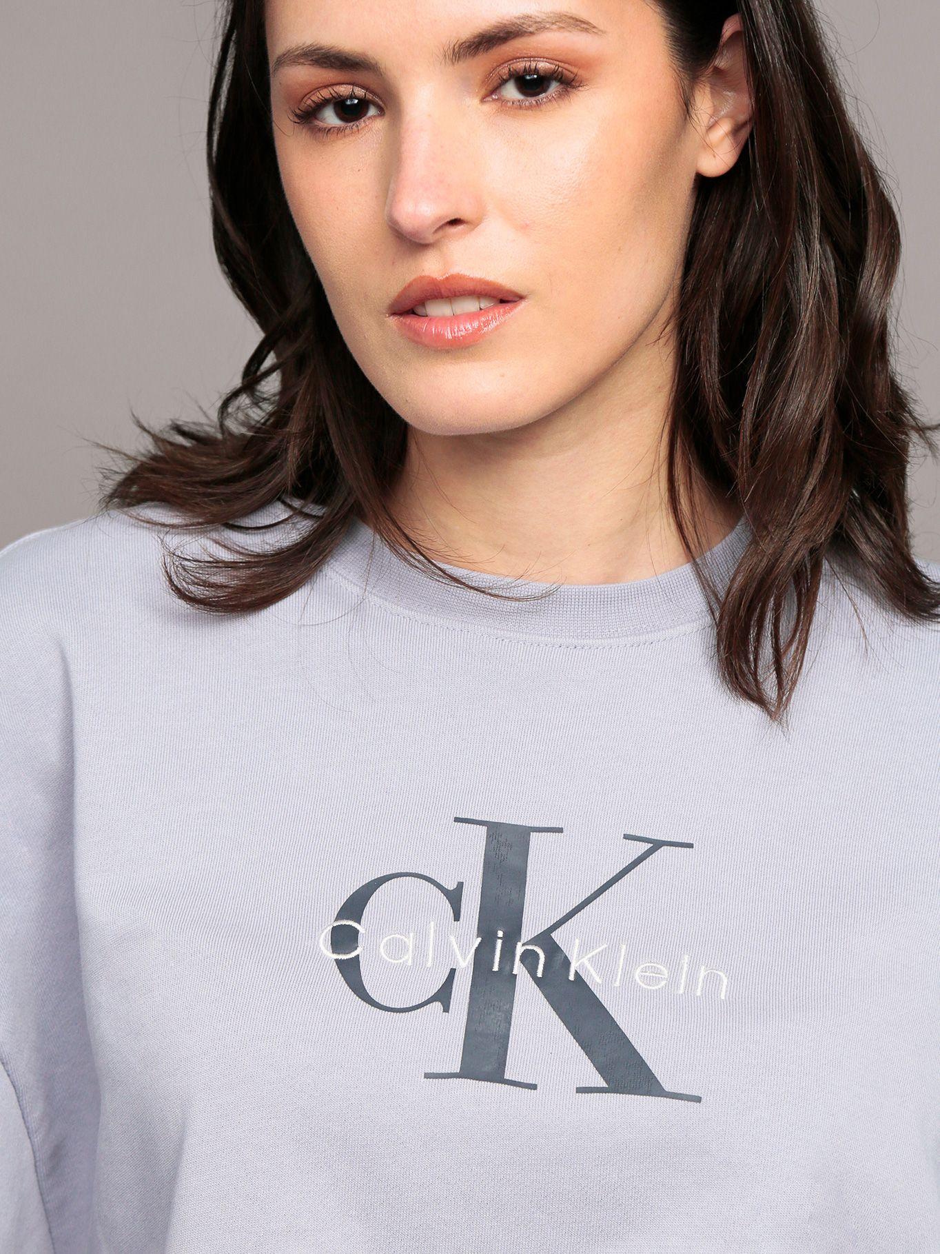Polerón Monogram Terry Lila Calvin Klein-4