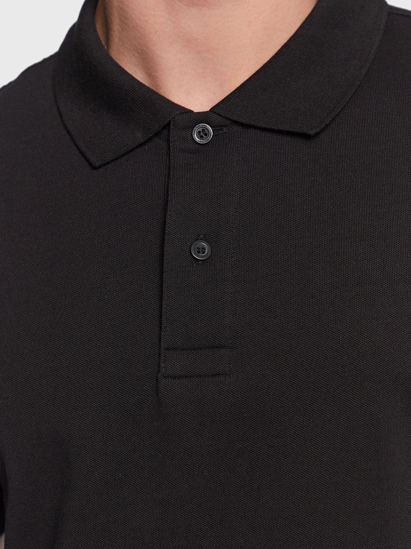 Polo con logotipo Negro Calvin Klein-4