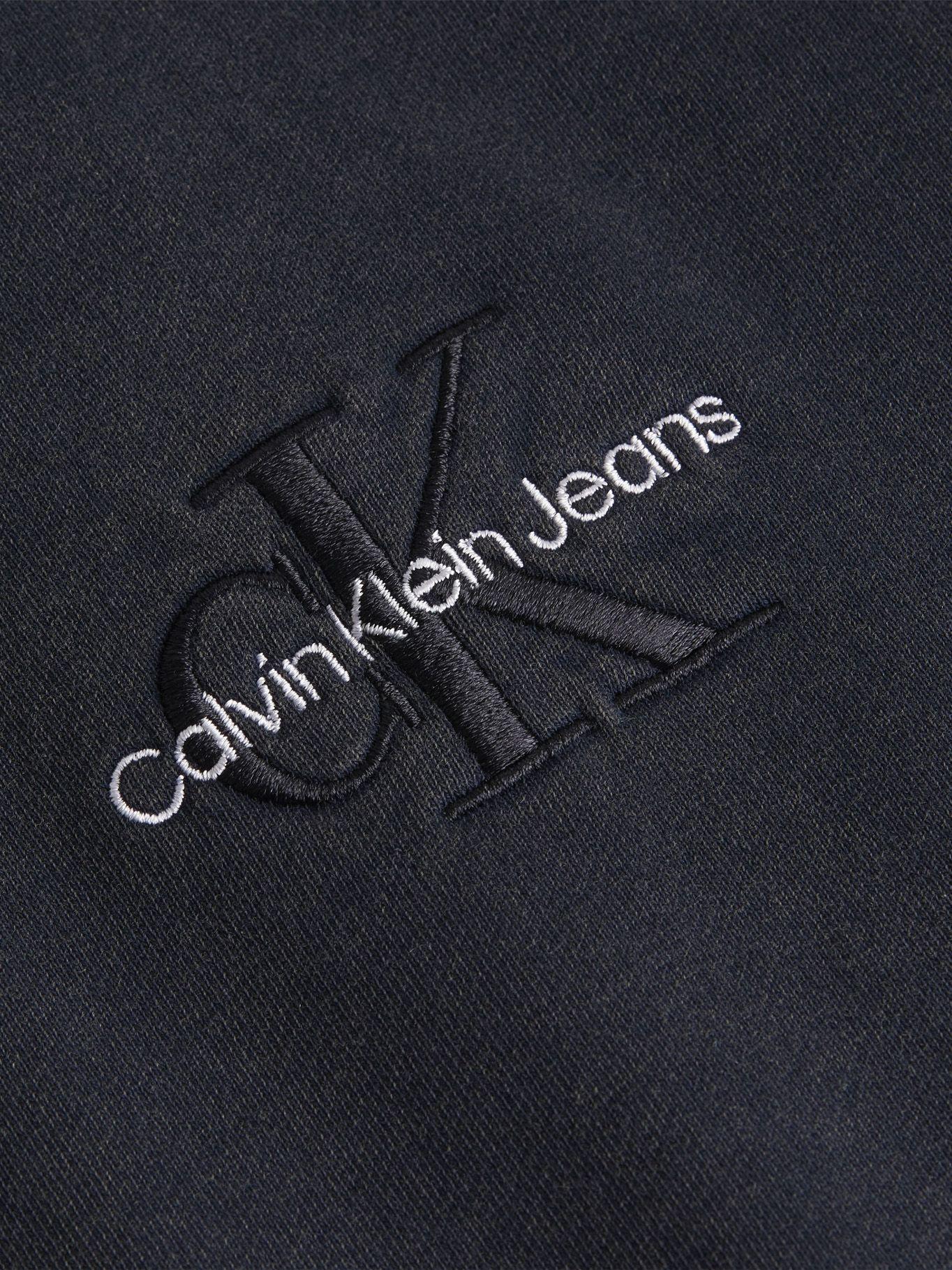 Hoodie Logo Washed Negro Calvin Klein-1