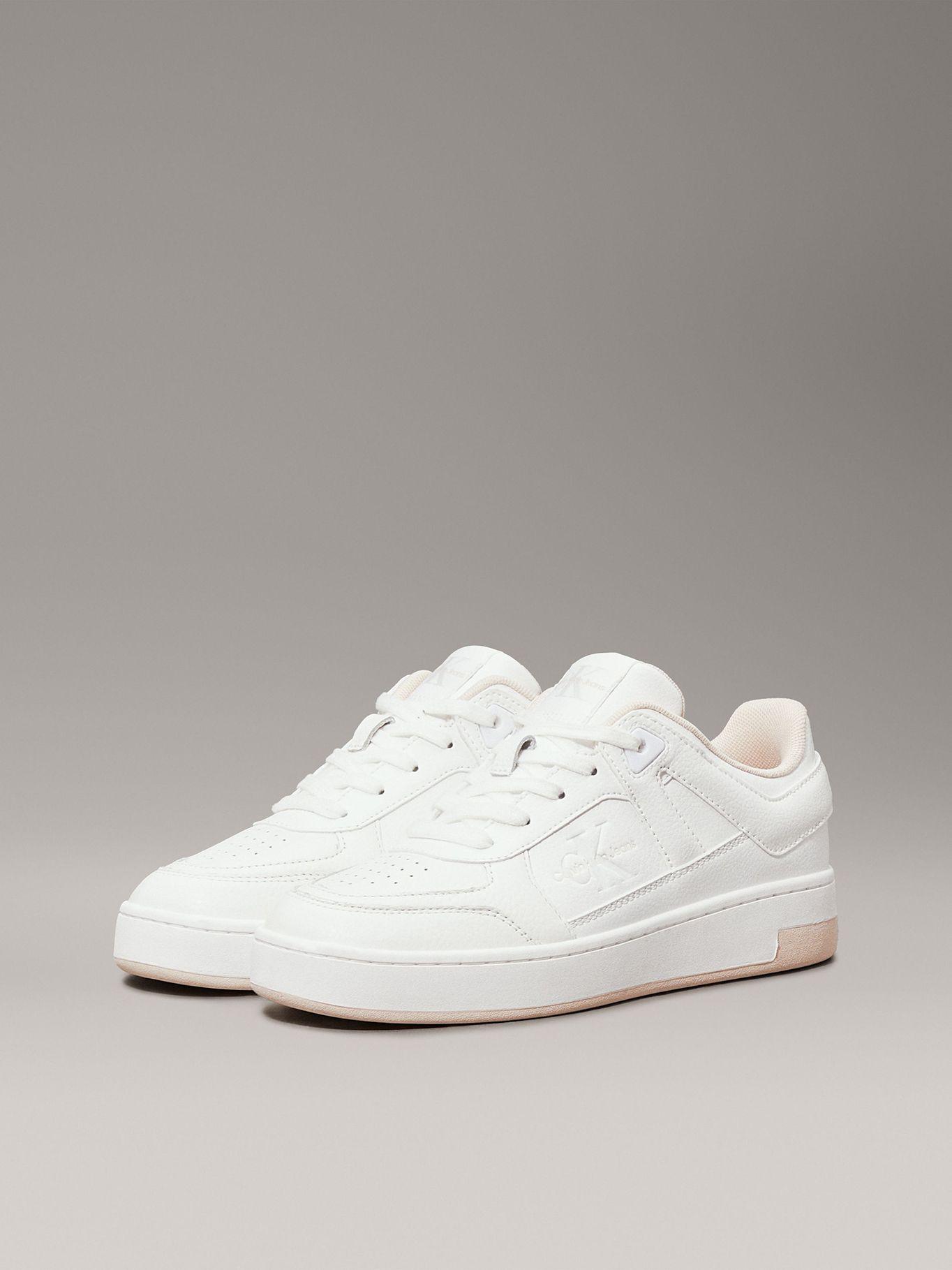 Zapatilla basket de cuero sintético Blanco Calvin Klein-0