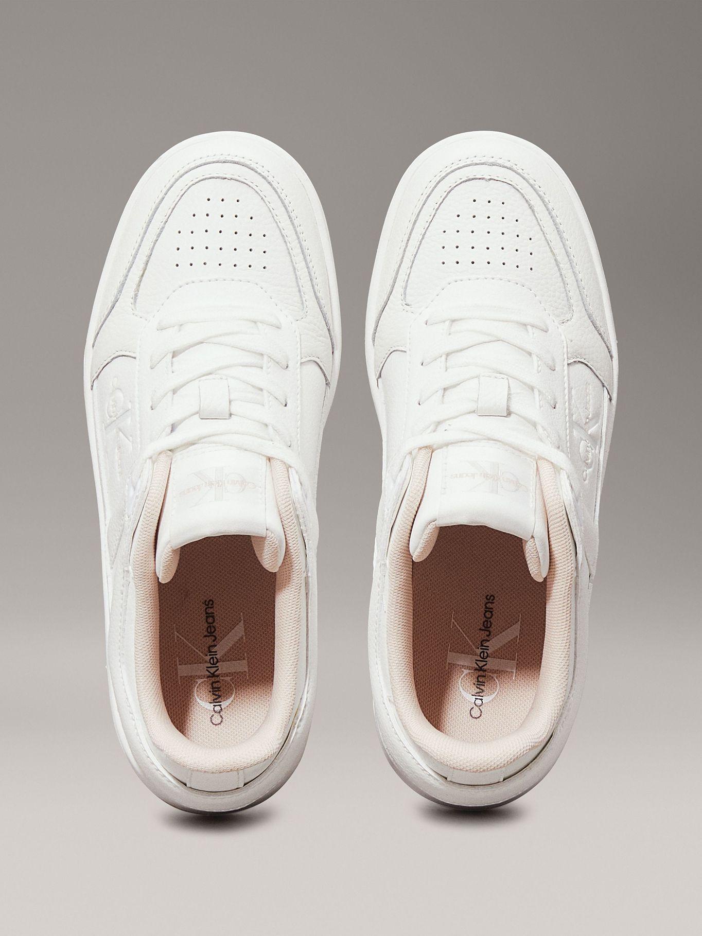 Zapatilla basket de cuero sintético Blanco Calvin Klein-2