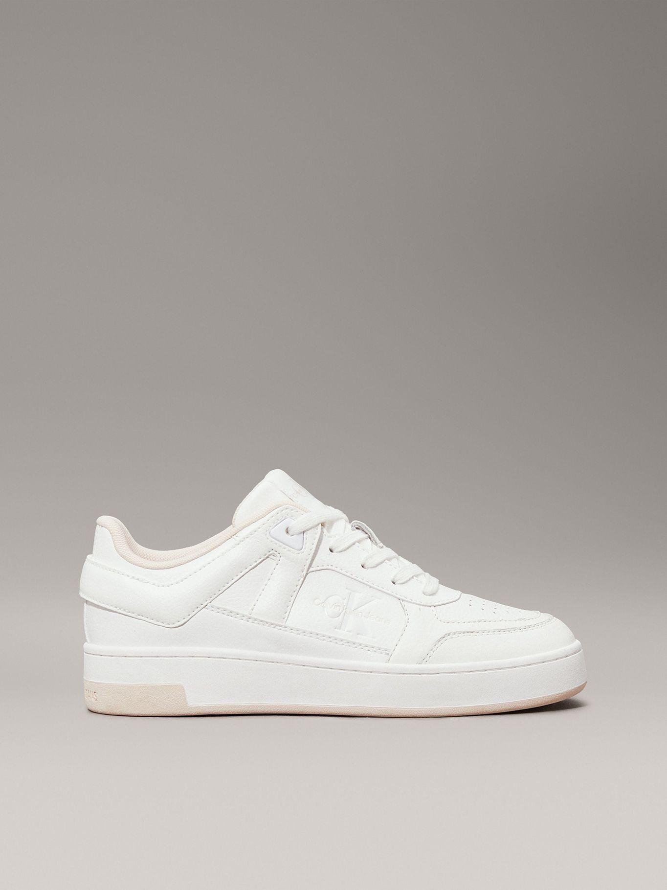 Zapatilla basket de cuero sintético Blanco Calvin Klein-4