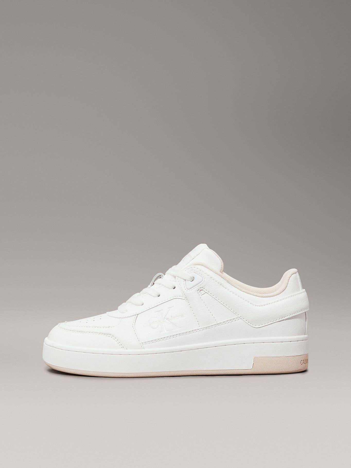 Zapatilla basket de cuero sintético Blanco Calvin Klein-5