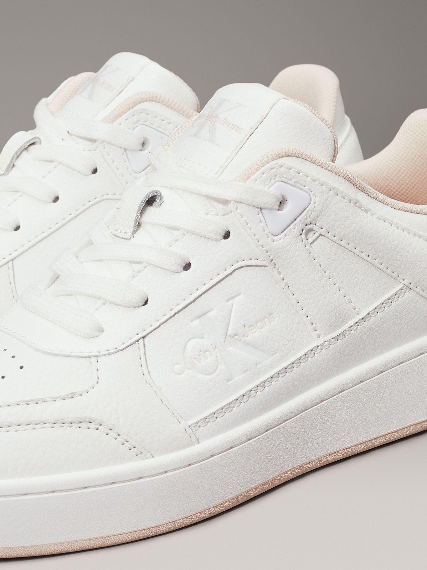 Zapatilla basket de cuero sintético Blanco Calvin Klein-6