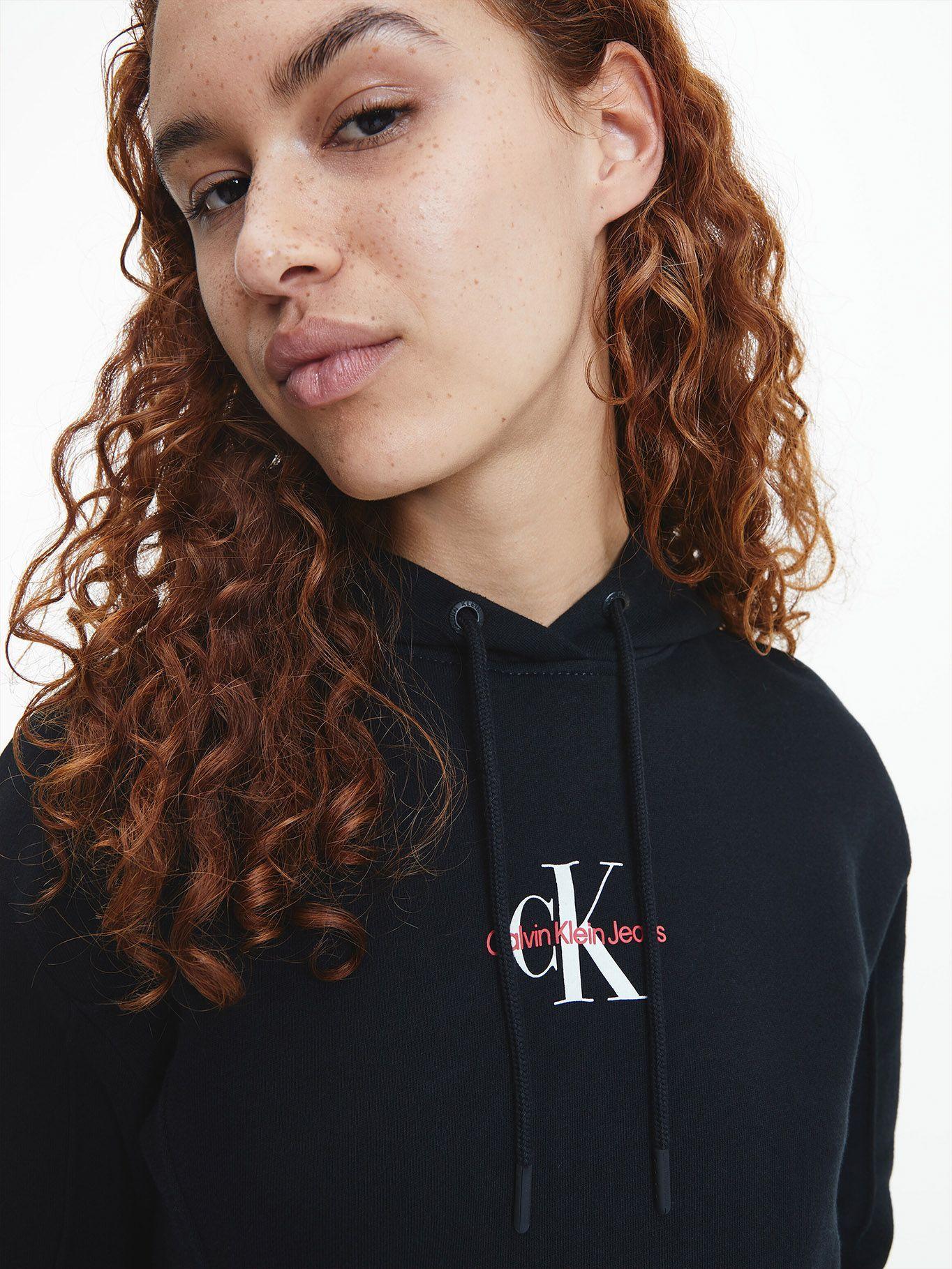 Hoodie Monogram Logo Negro SP22 Calvin Klein-3