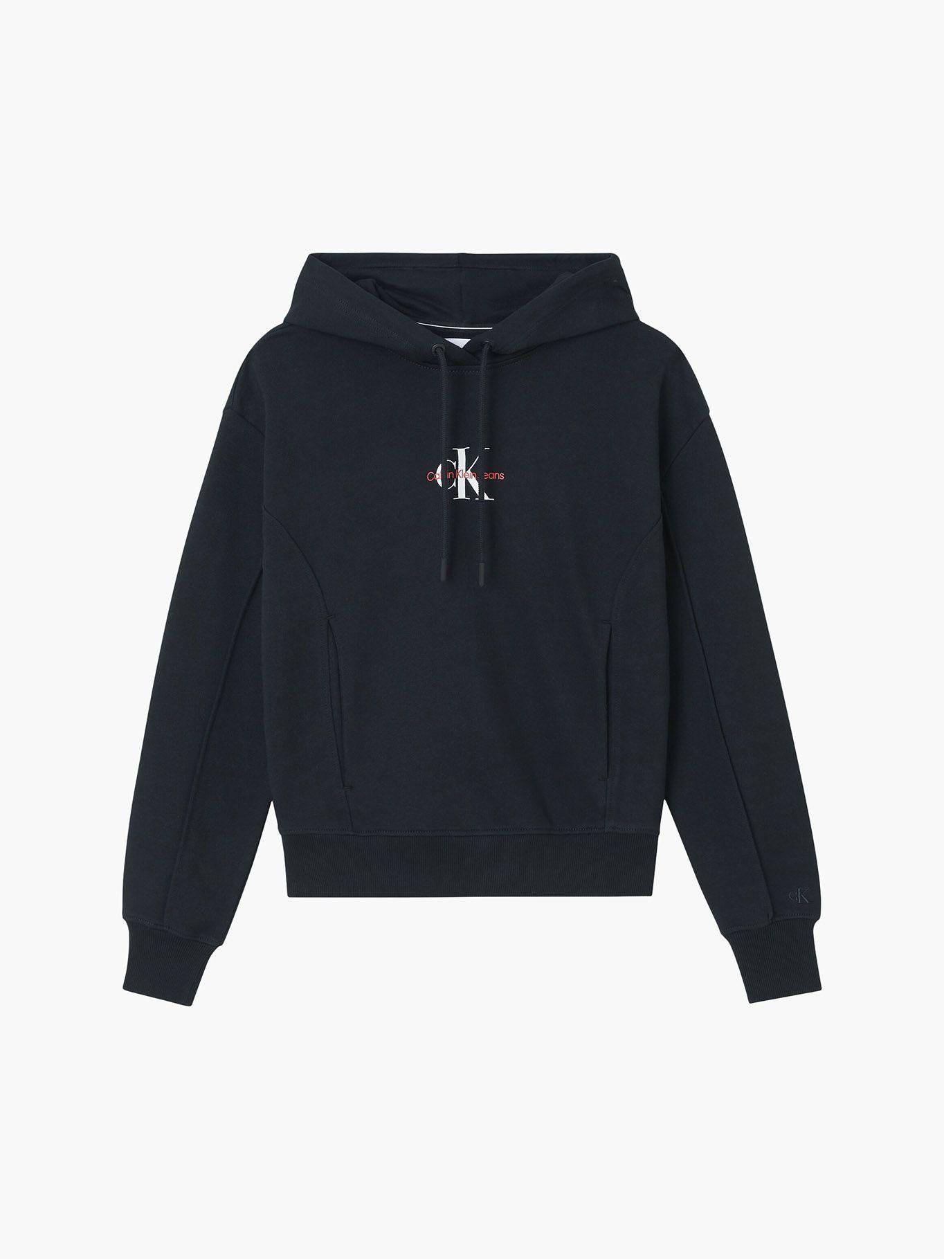 Hoodie Monogram Logo Negro SP22 Calvin Klein-4