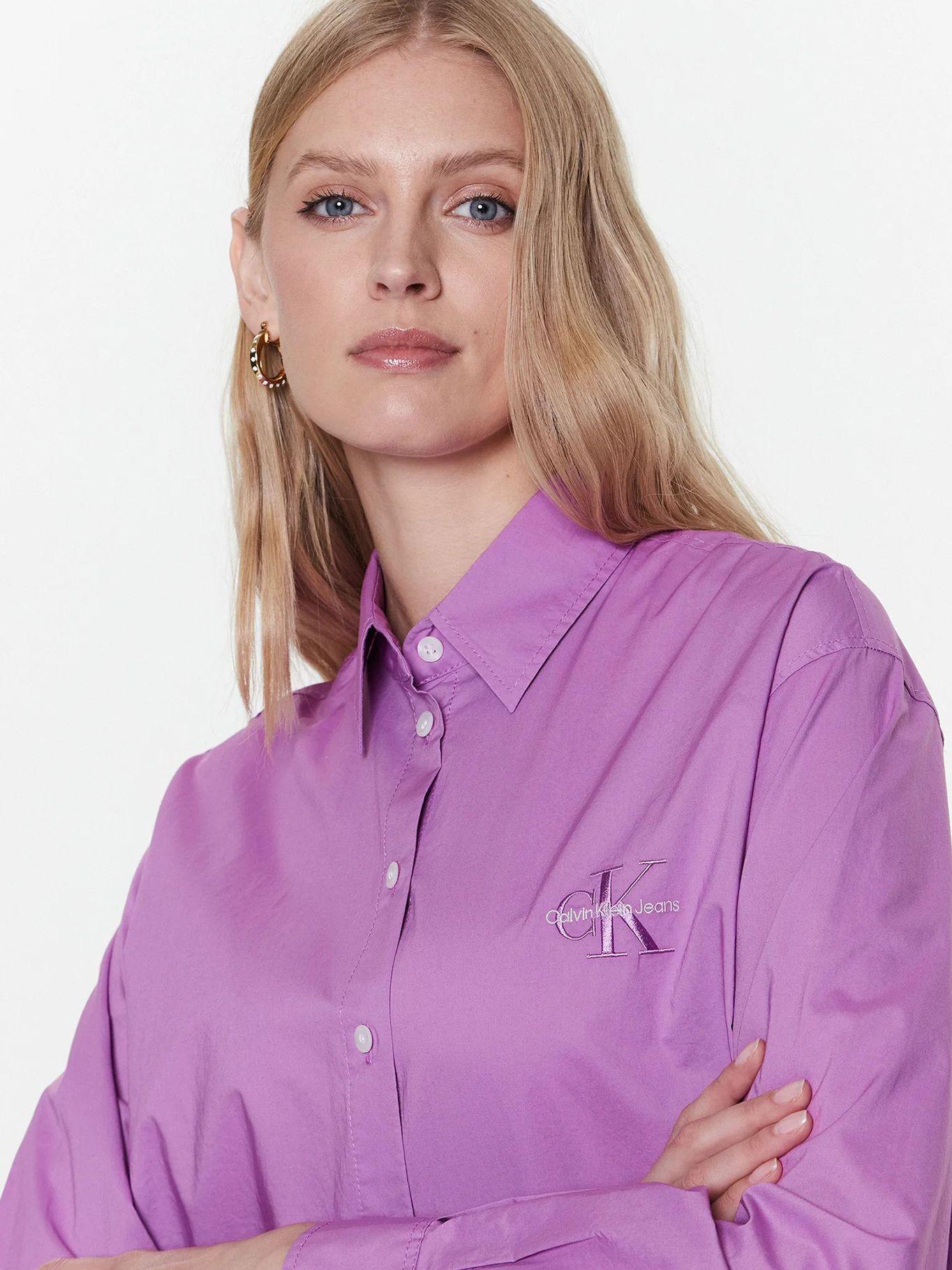 Camisa manga larga para dama Violeta Calvin Klein-3
